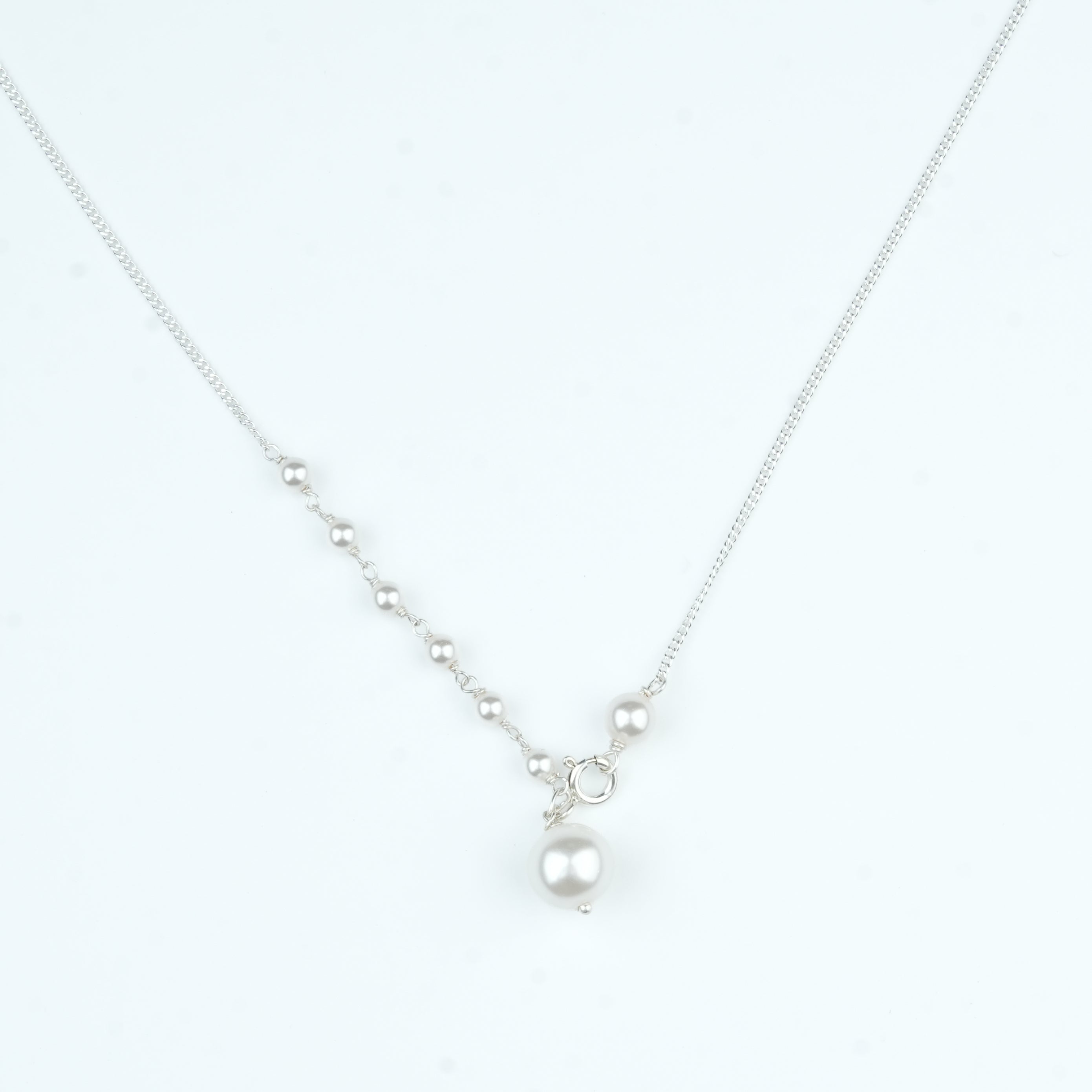 Front Clasp Pearl Necklace (Project Handmade)