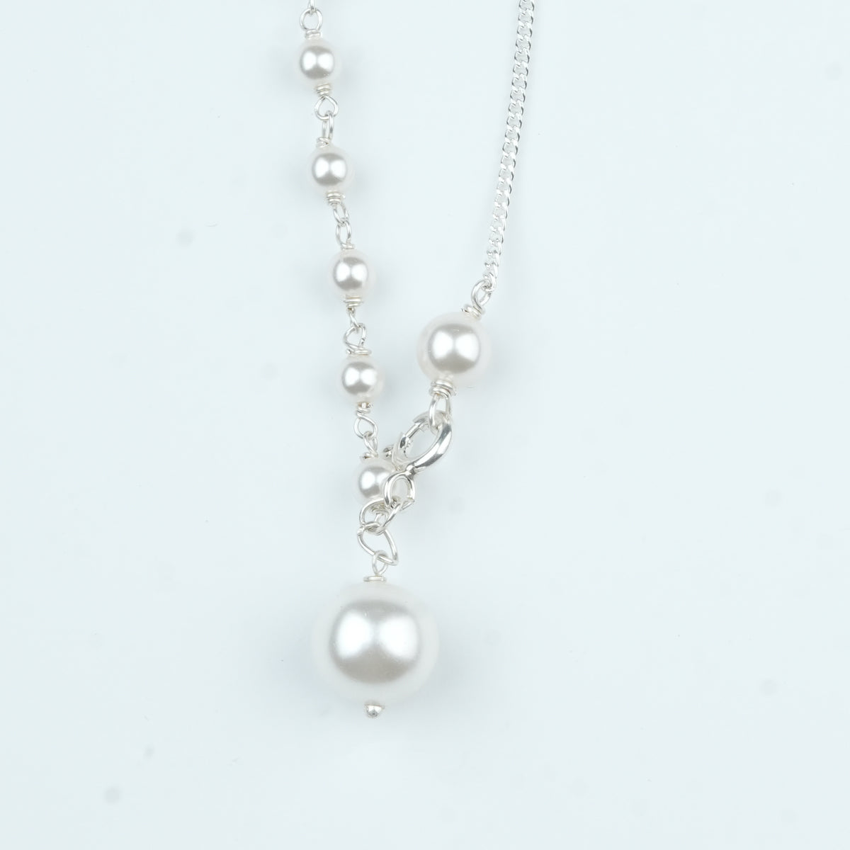 Front Clasp Pearl Necklace (Project Handmade)