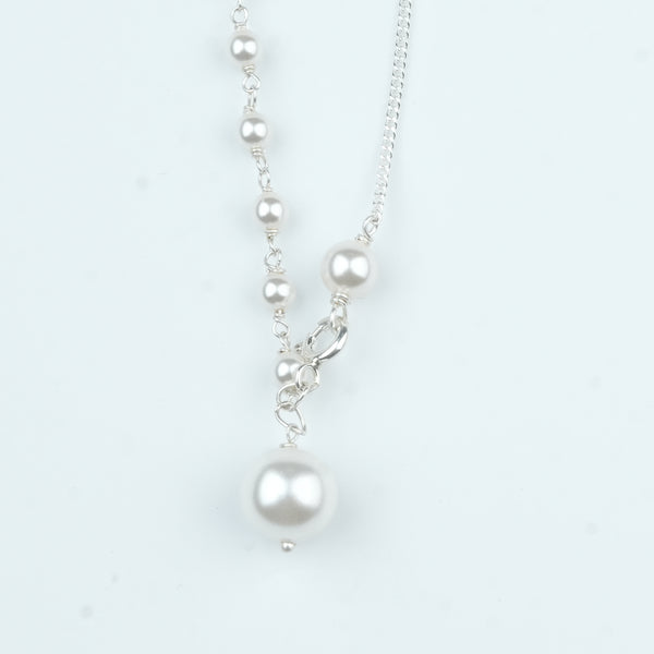 Front Clasp Pearl Necklace (Project Handmade)