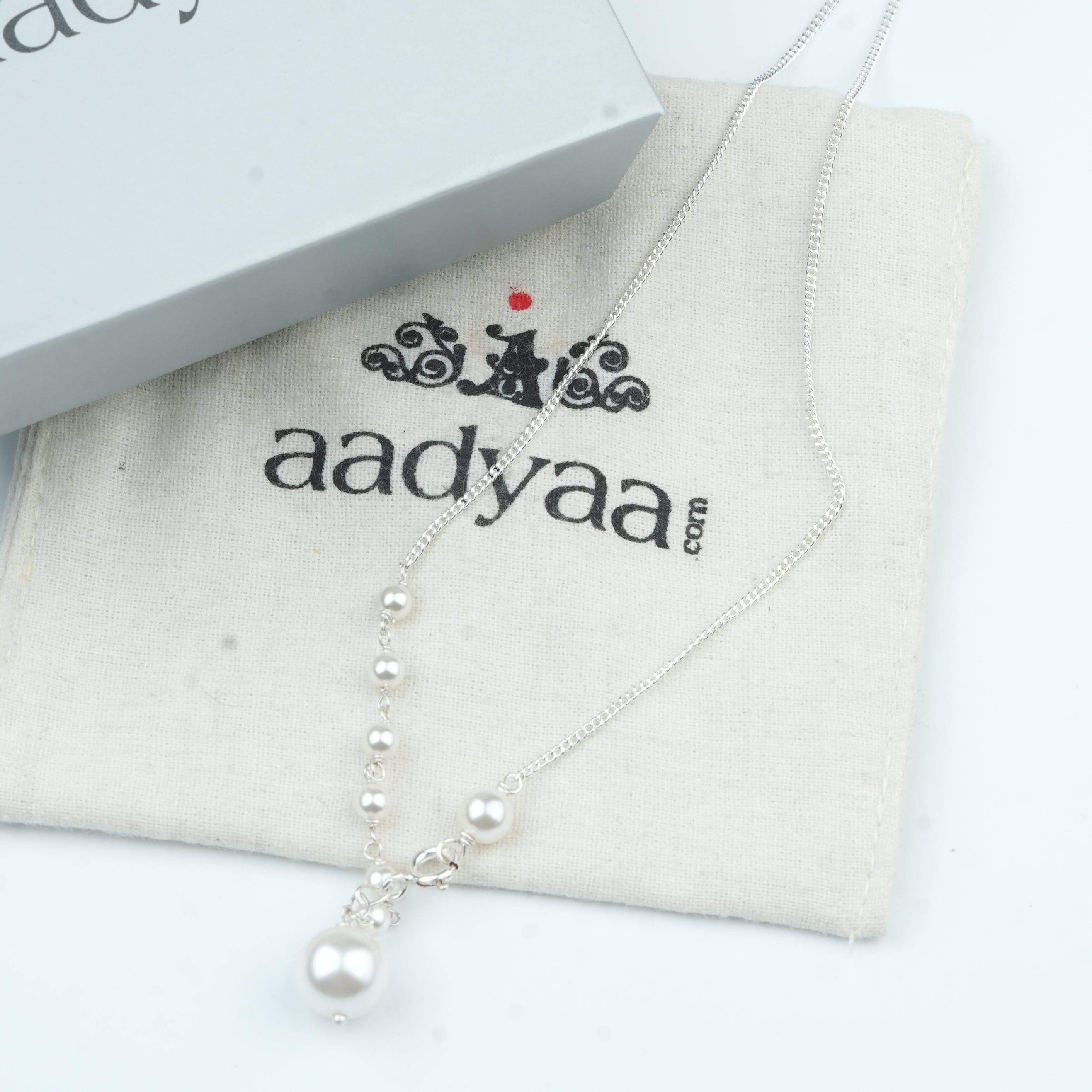 Front Clasp Pearl Necklace (Project Handmade)
