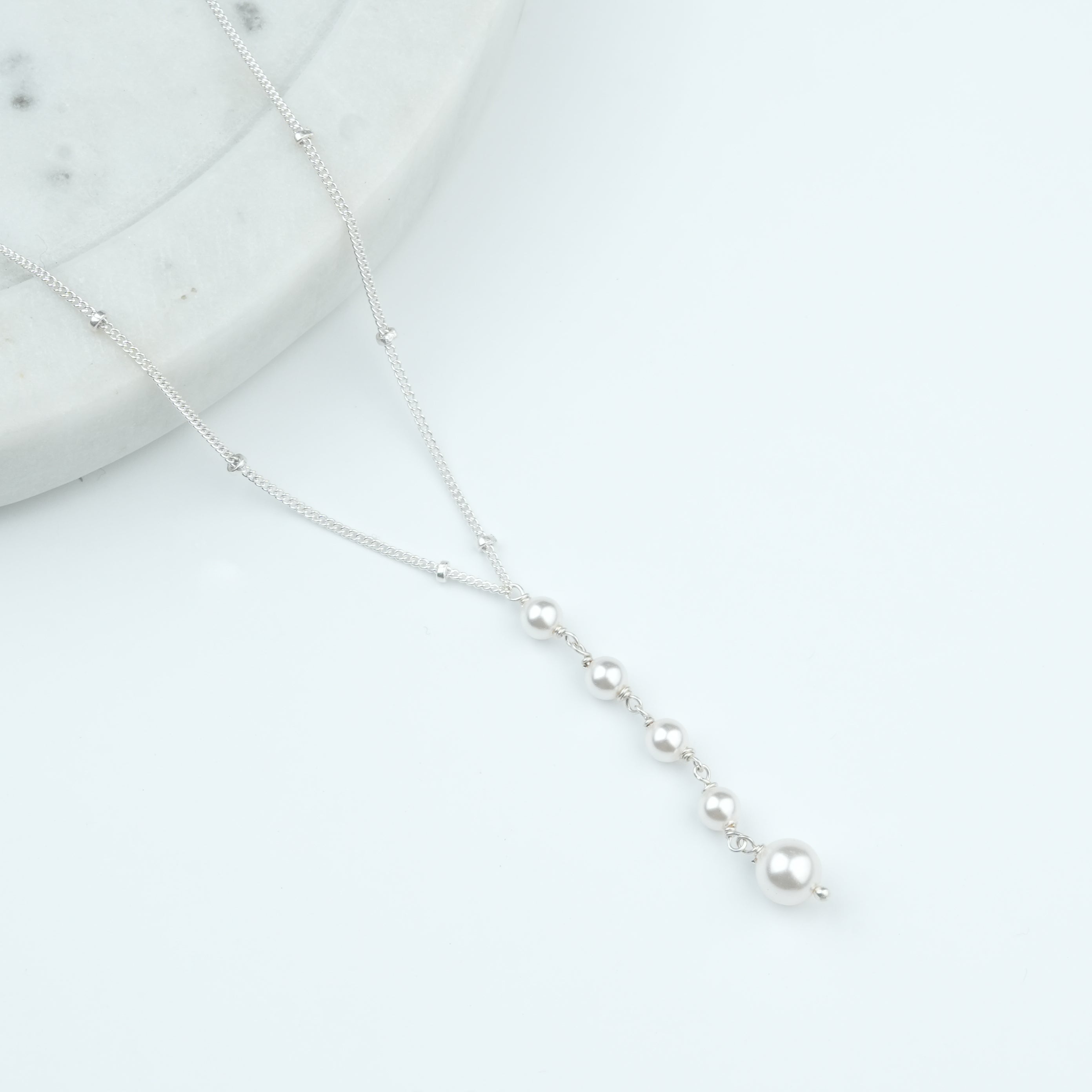 Y Pearl Necklace (Project Handmade)