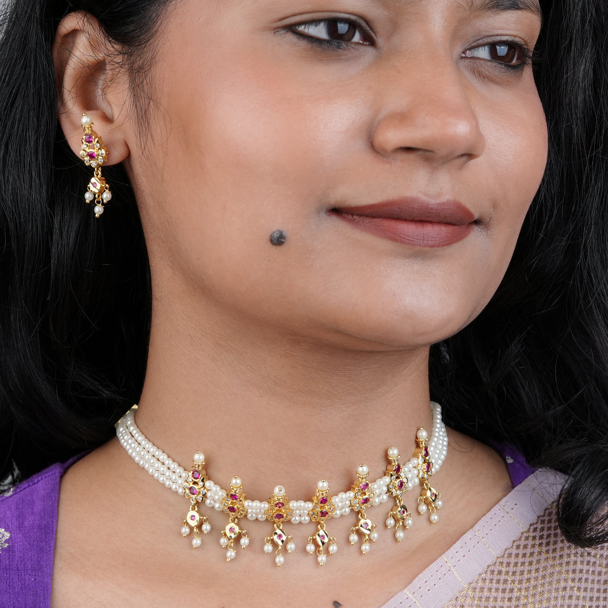 22K Gold Plated Fashion Chinchpeti
