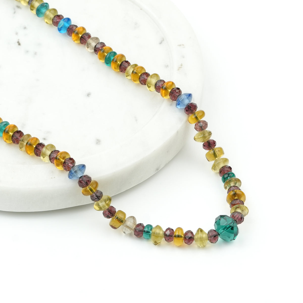 Multicolour Glass Bead Necklace