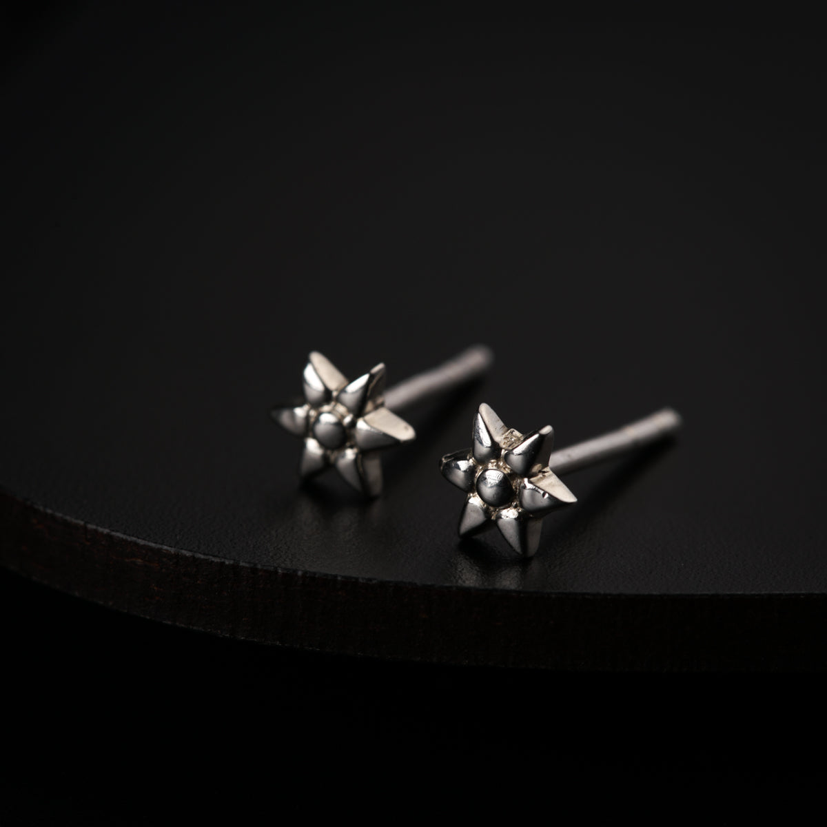 Silver Mini Flower Studs