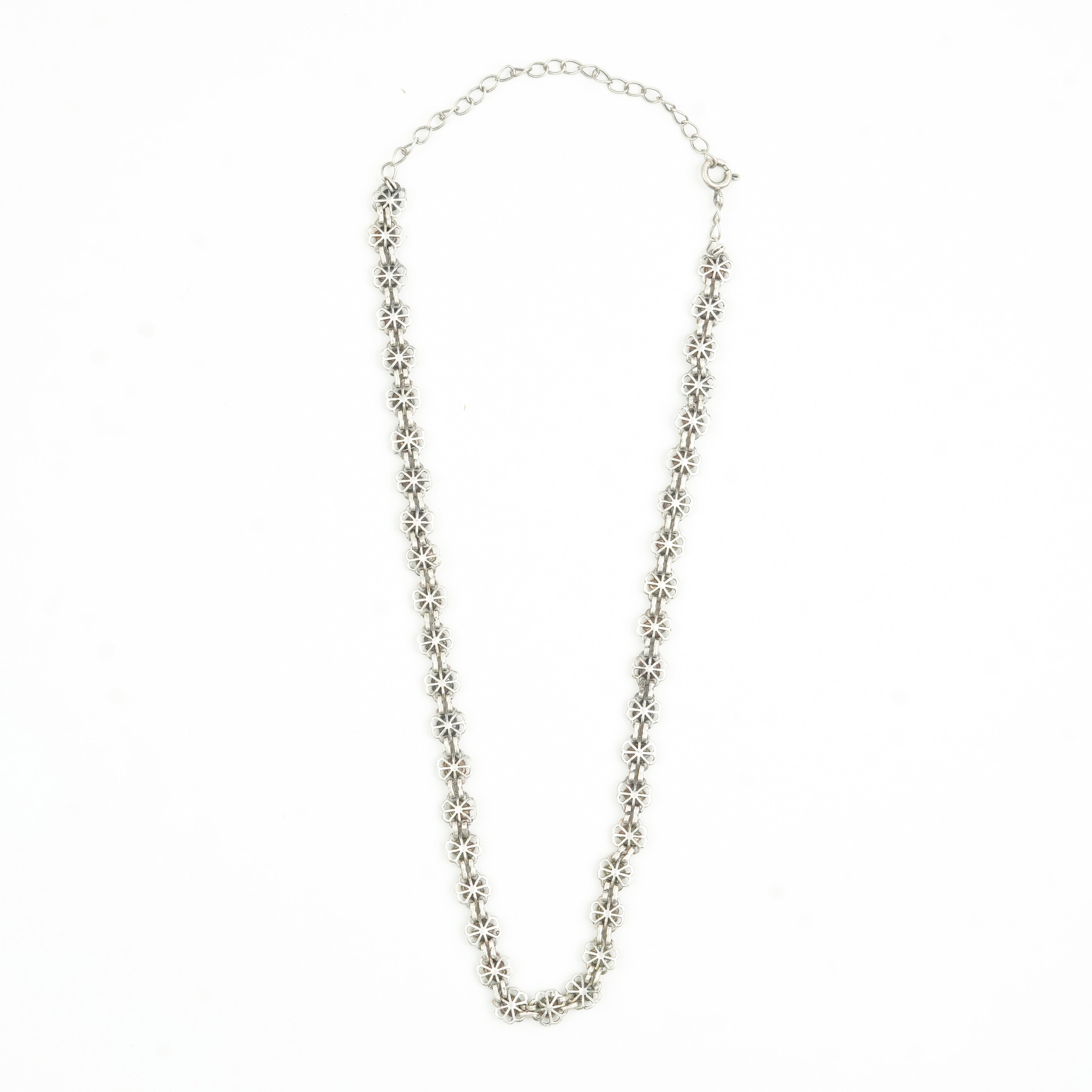 Oxidised Silver Bakul Chokar Necklace