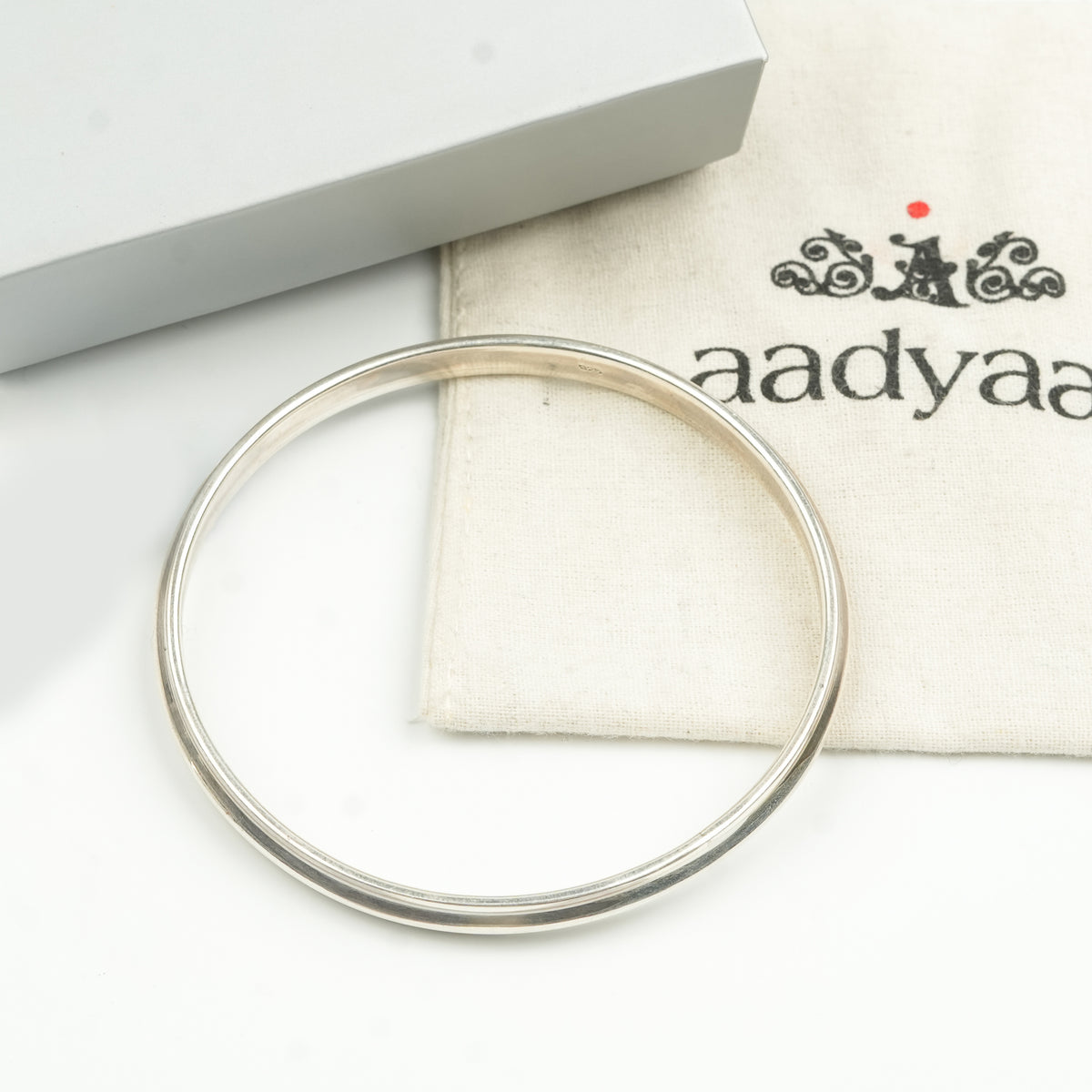 Silver Unisex Plain Kada
