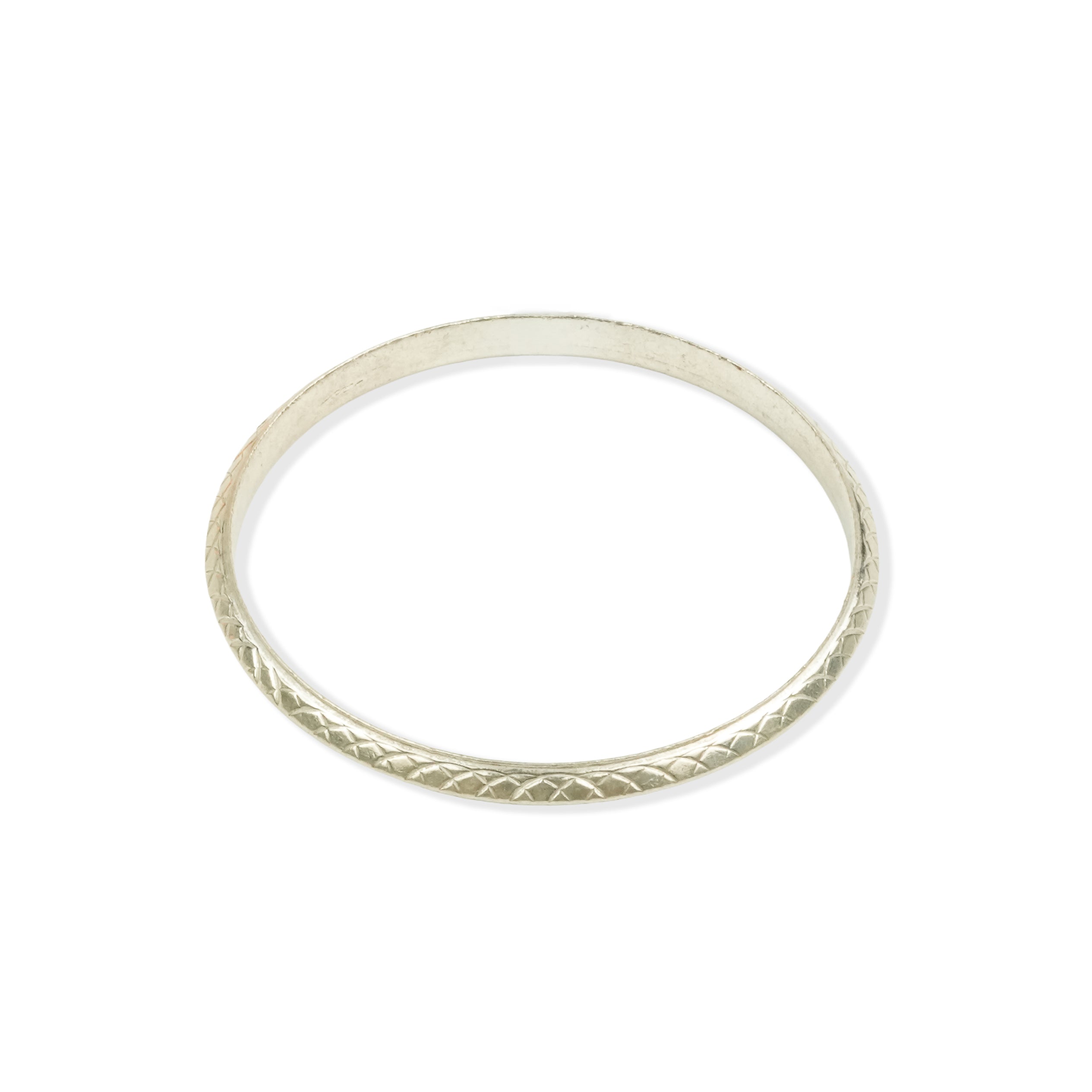 Silver Unisex Carved Kada