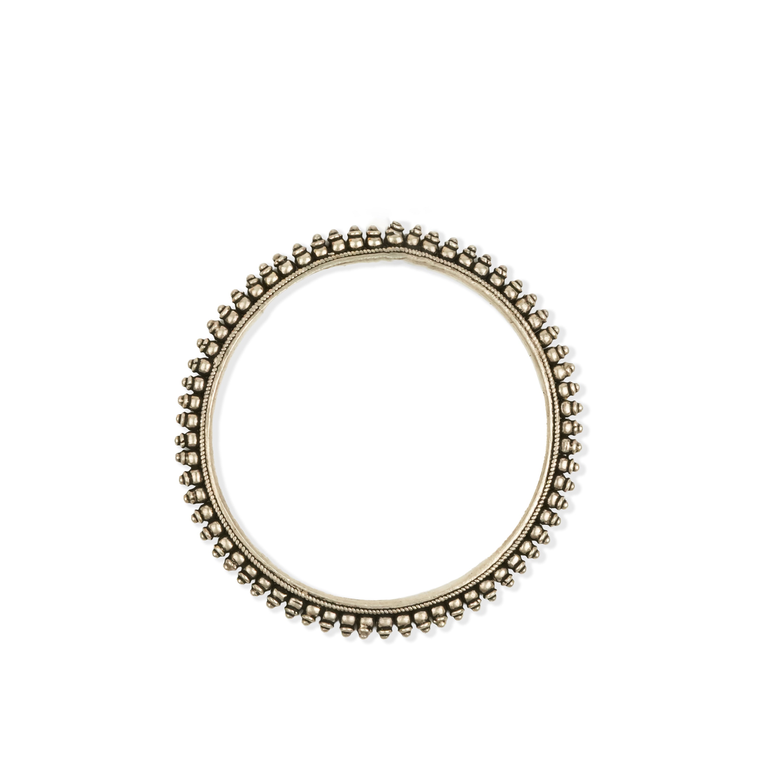 Oxidised Silver Filigree Bangle