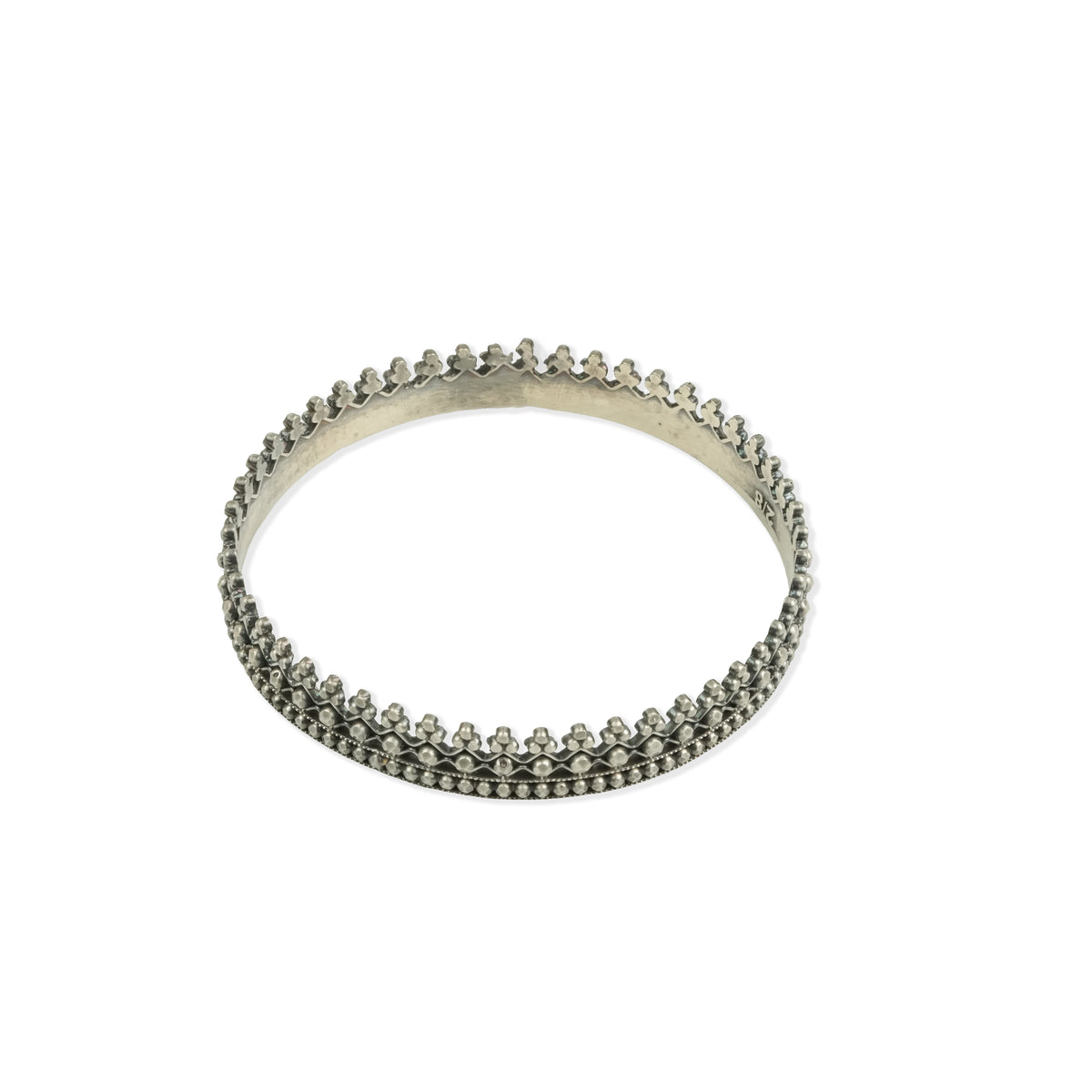 Oxidised Silver Picholi Bangle