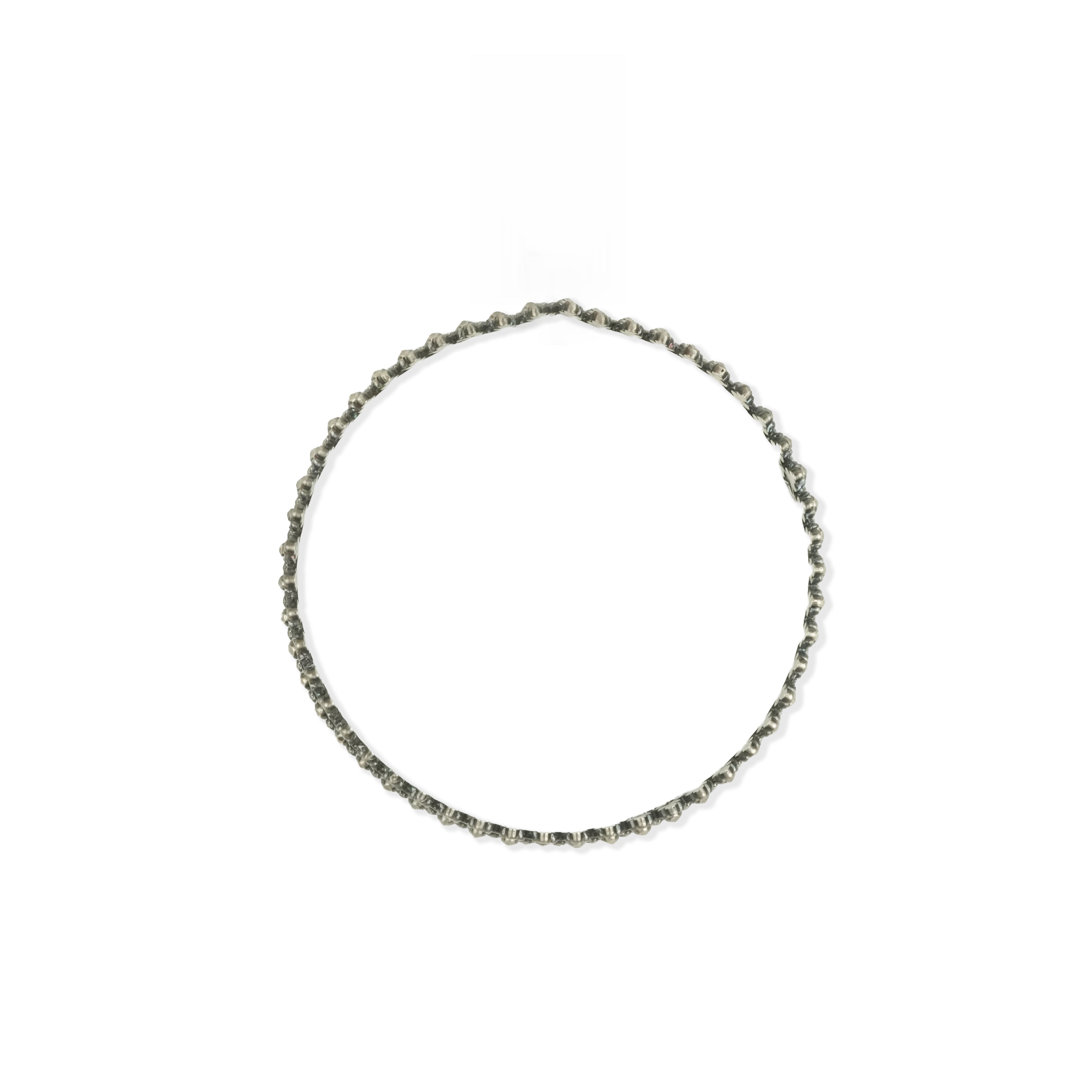 Oxidised Silver Picholi Bangle