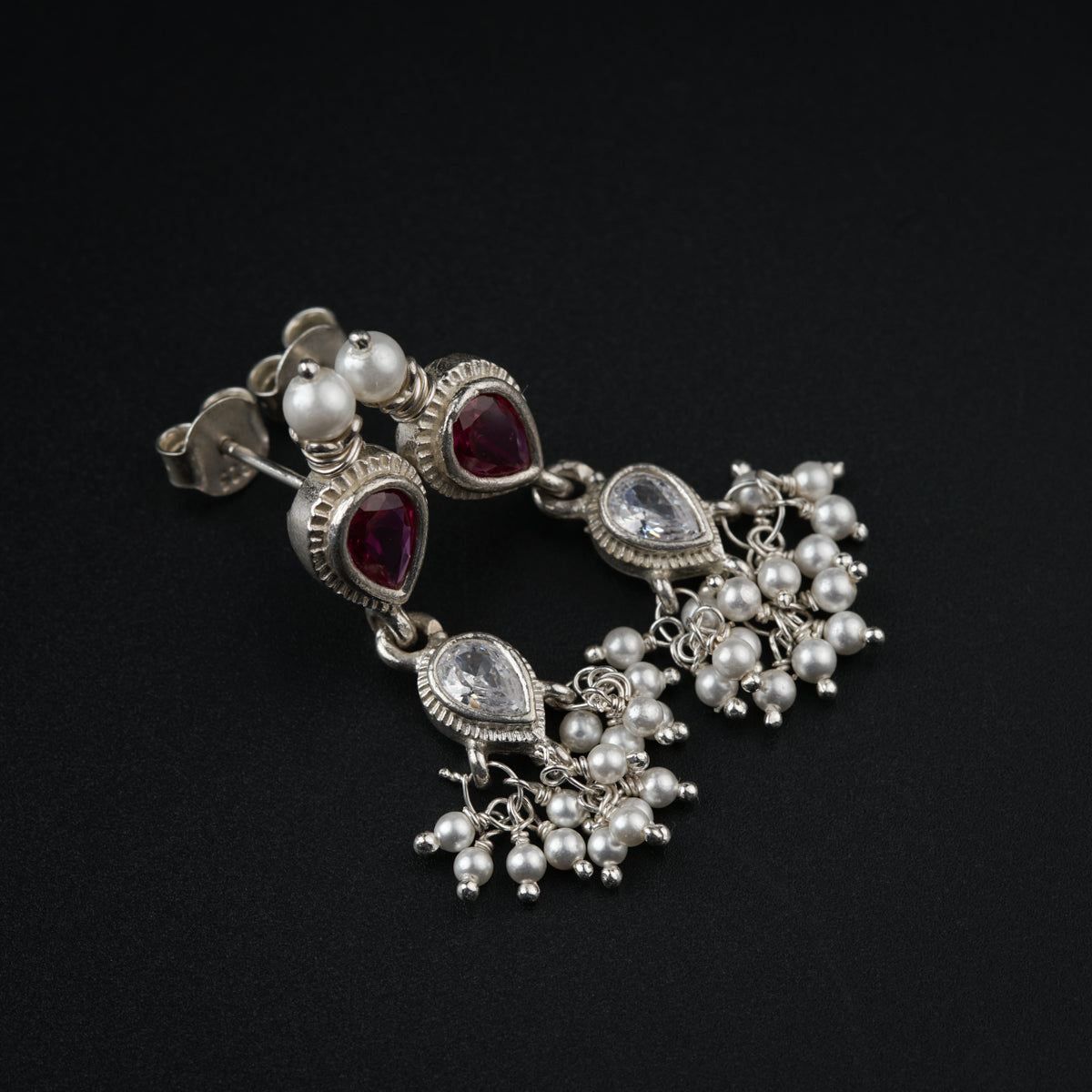 Classic Tanmani Set with Garnet and  Pearls