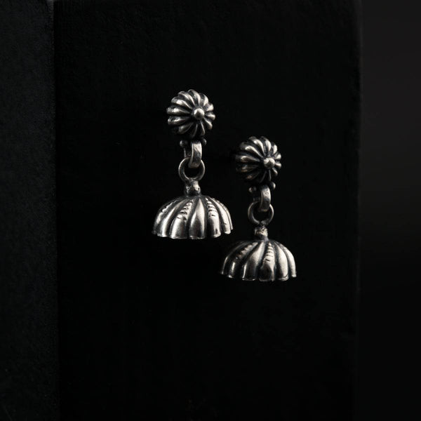 Silver Mini Dome Jhumki
