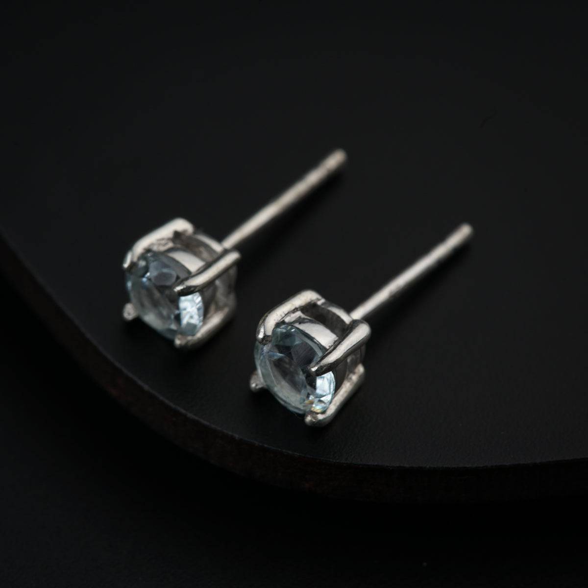 Faceted Silver Studs