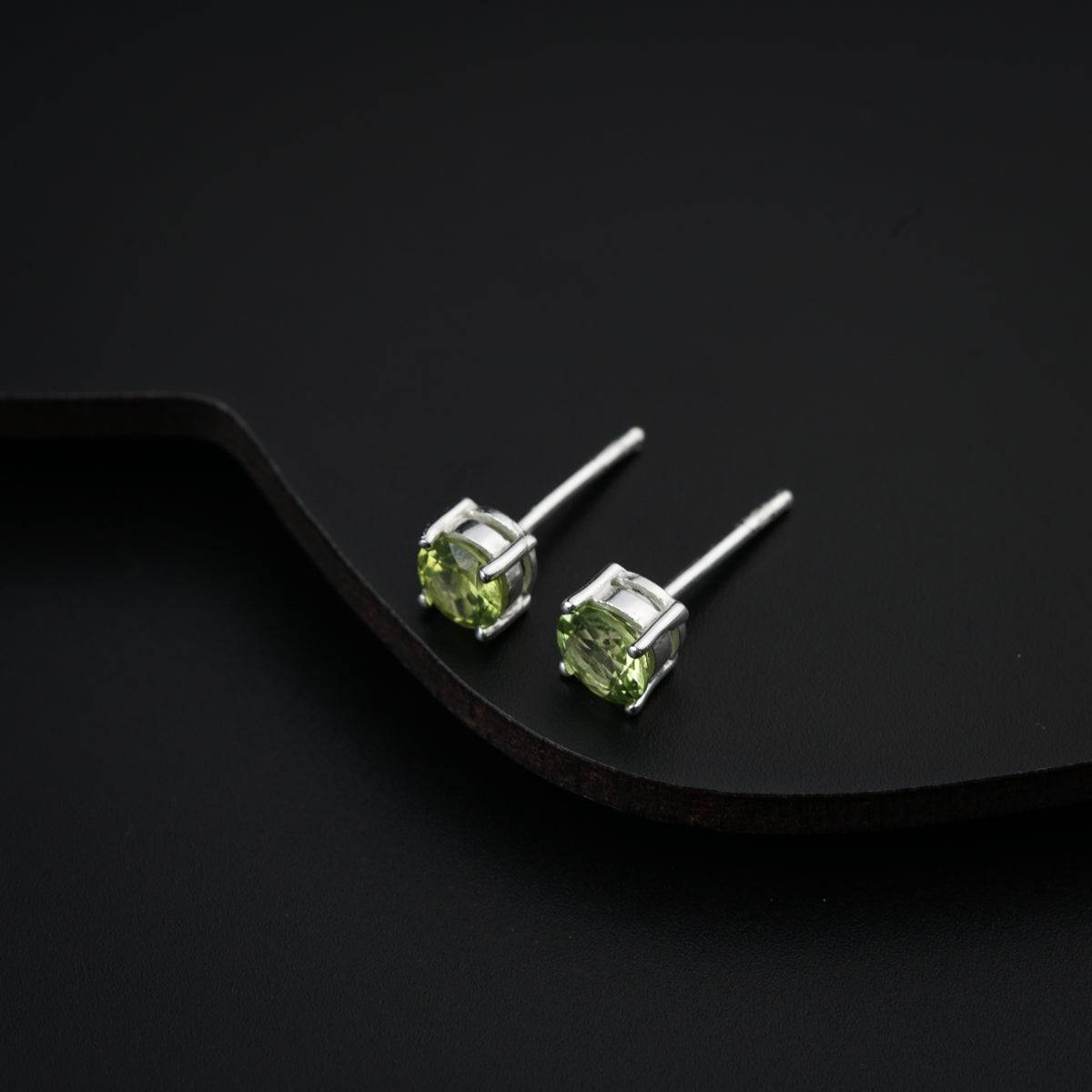 Peridot Silver Studs