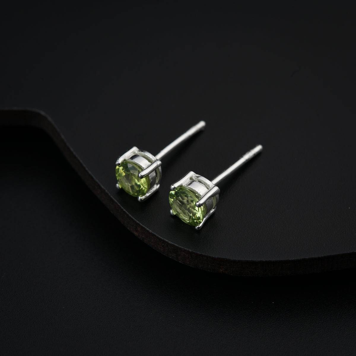 Peridot Silver Studs