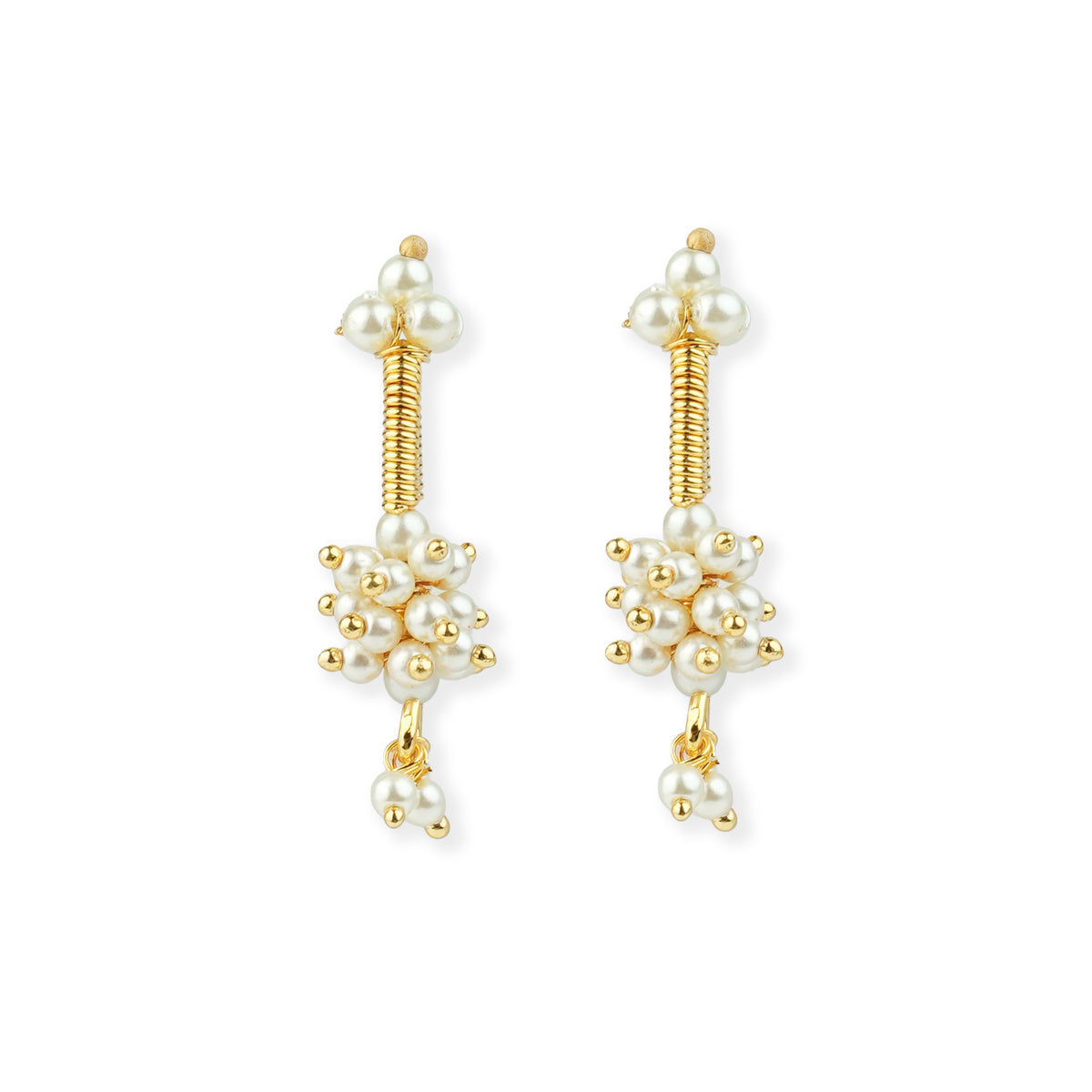 22K Gold Plated Fashion Pearl Bugadi