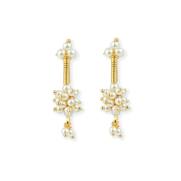 22K Gold Plated Fashion Pearl Bugadi