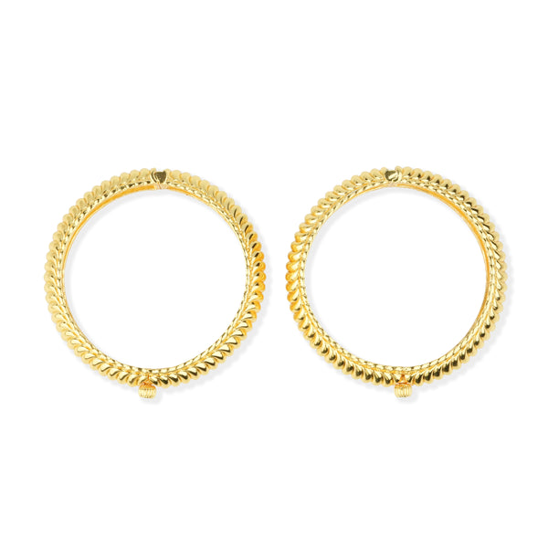 22K Gold Plated Fashion Lightweight Shindeshahi Tode (Pair)