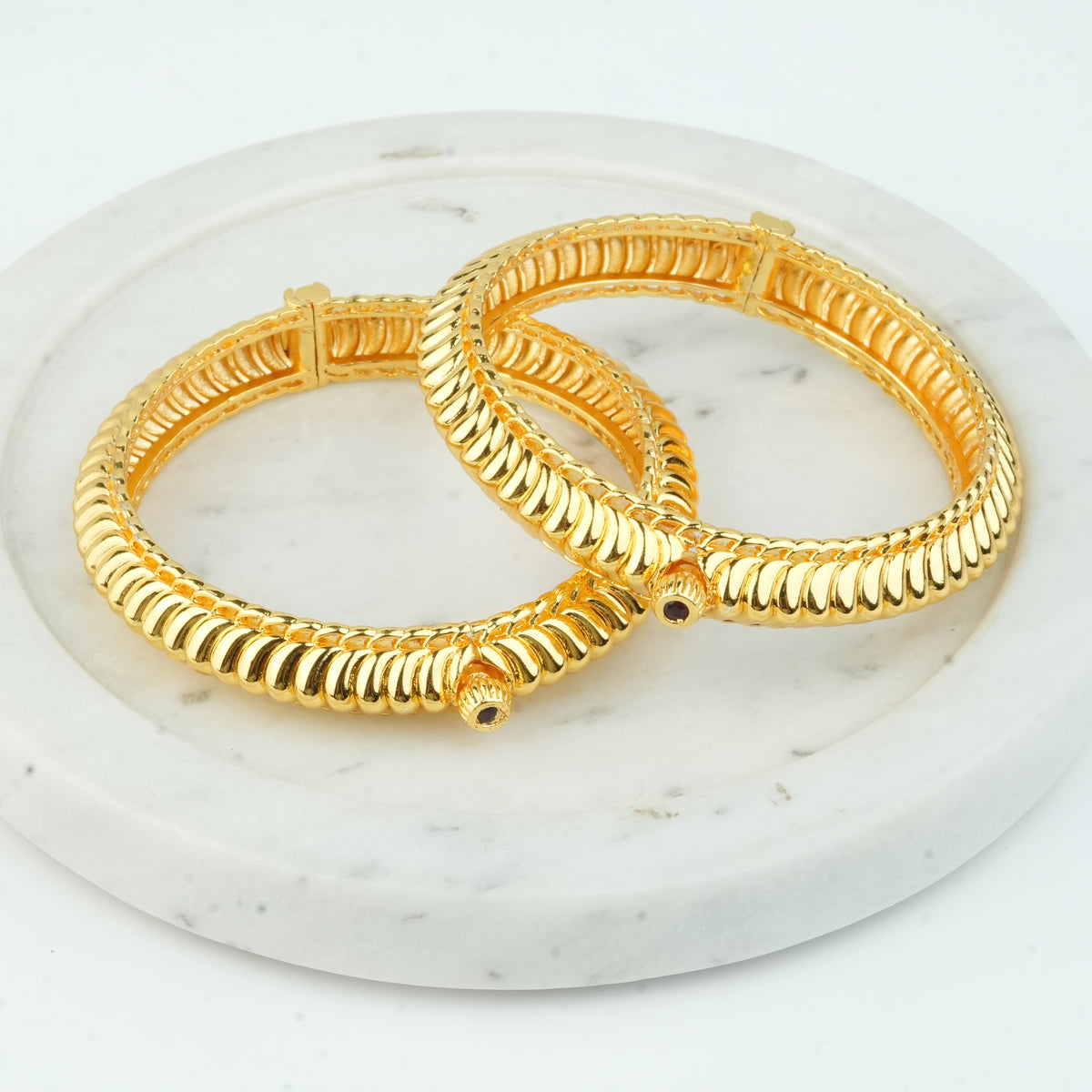 22K Gold Plated Fashion Lightweight Shindeshahi Tode (Pair)