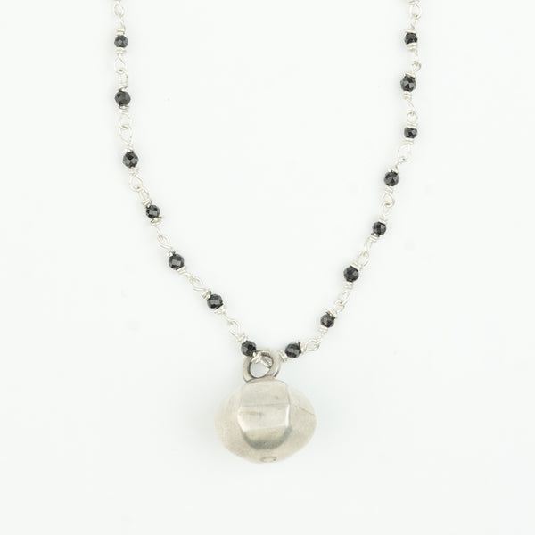 Black Spinel Statement Necklace (Project Handmade)