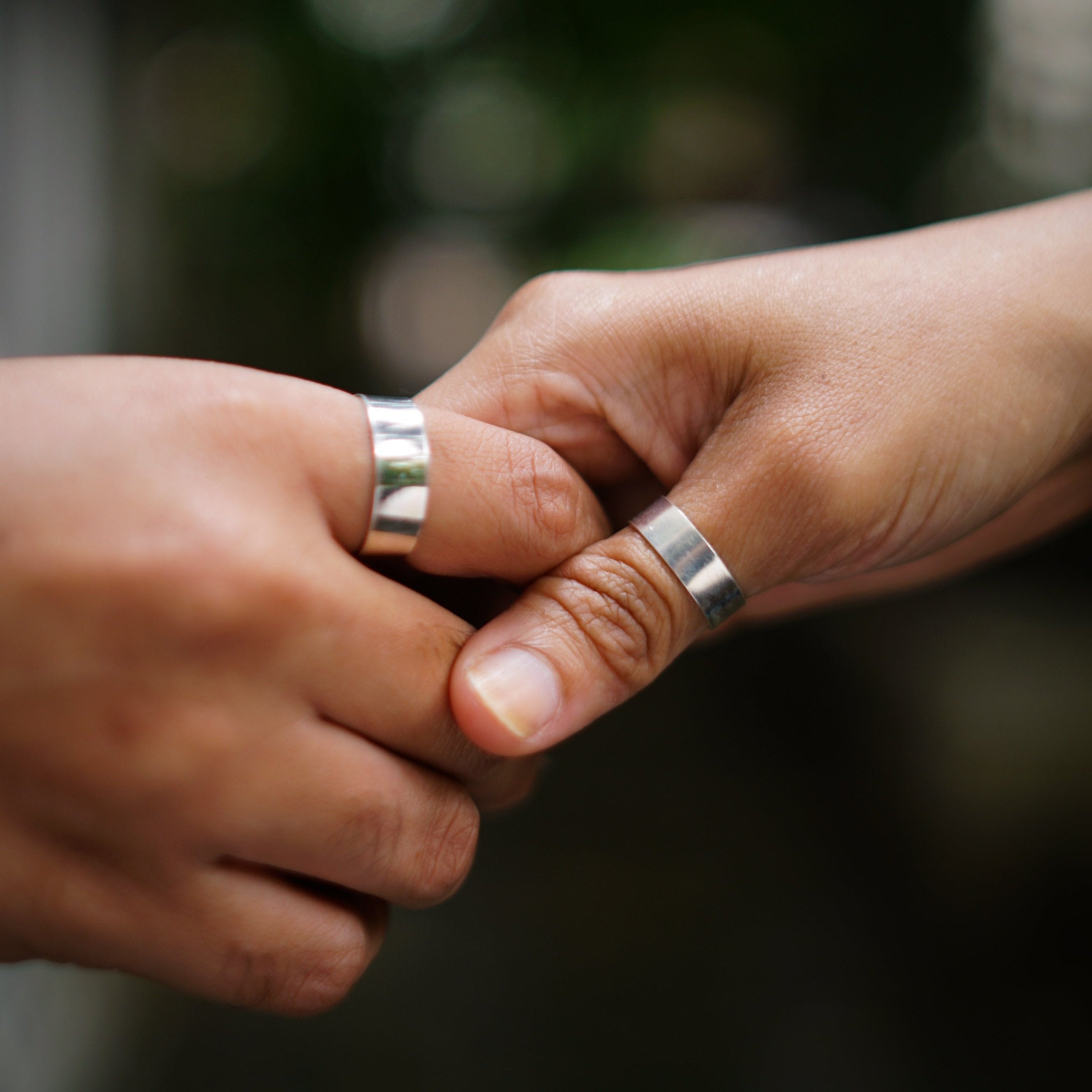 Plain Couple Ring / Bands Unisex