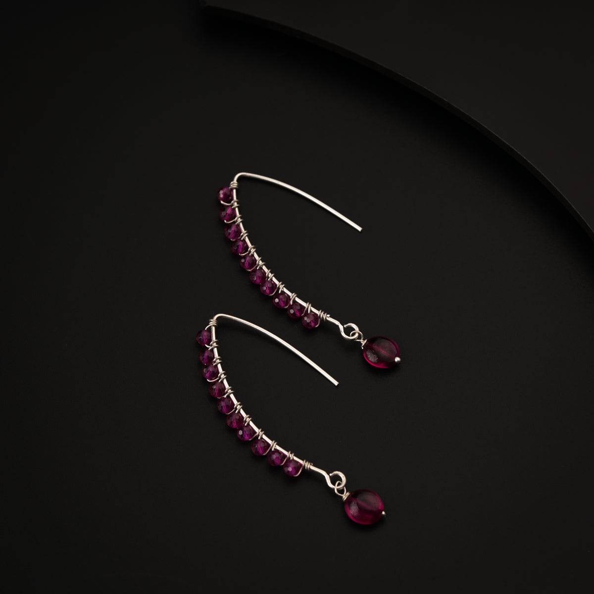 Ruby Binded Earring