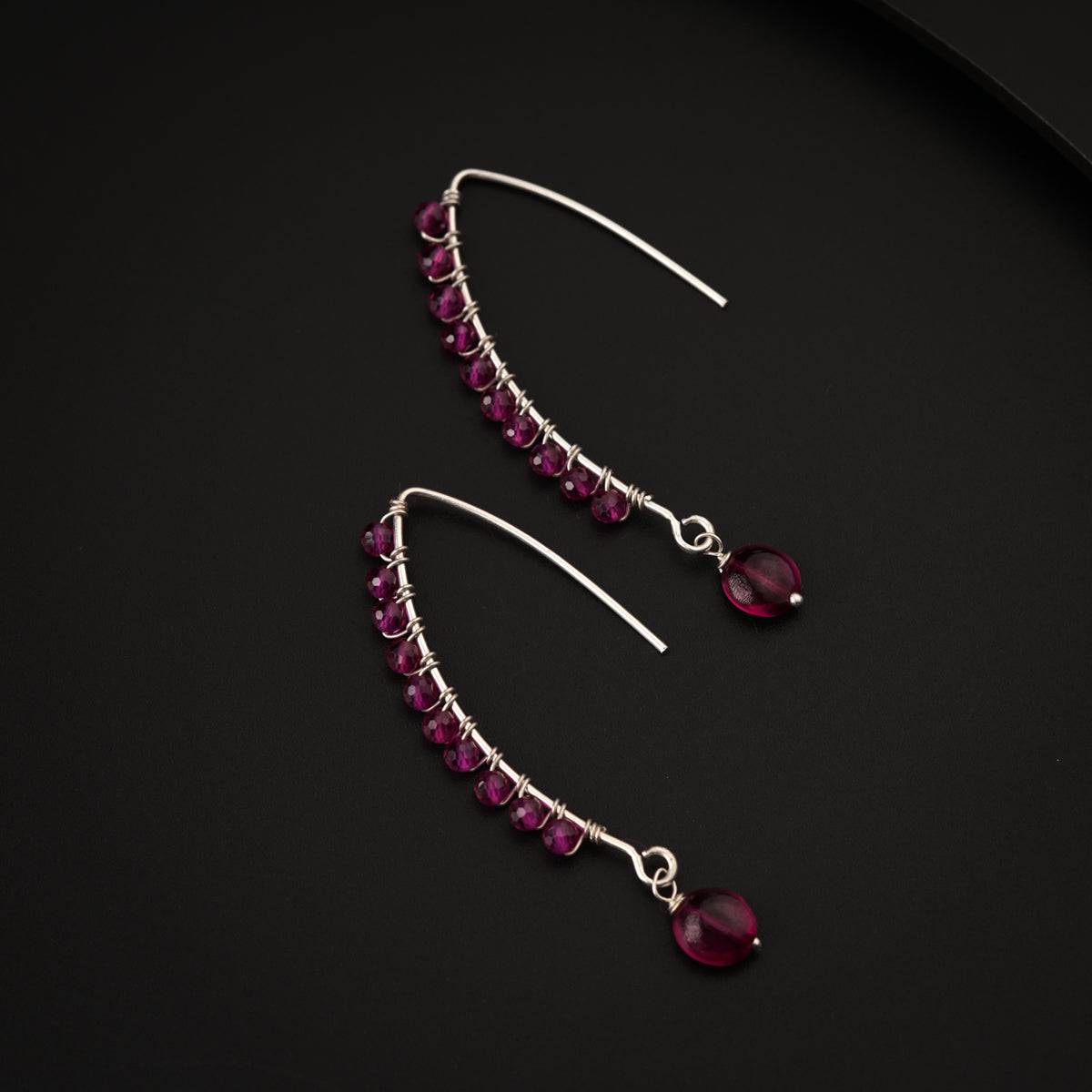 Ruby Binded Earring