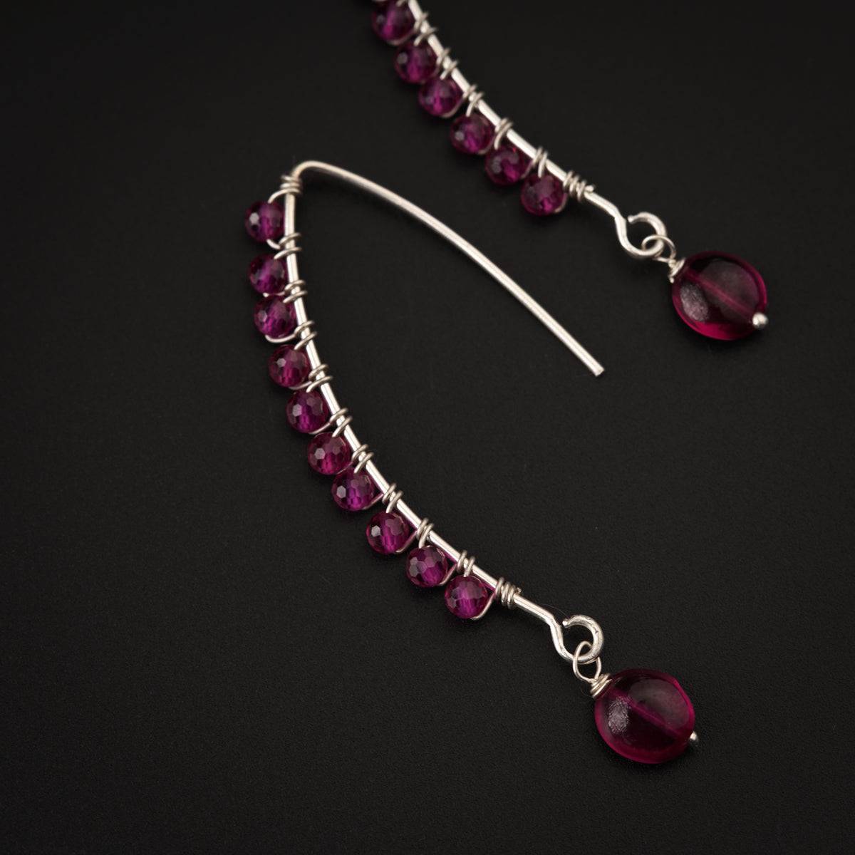 Ruby Binded Earring