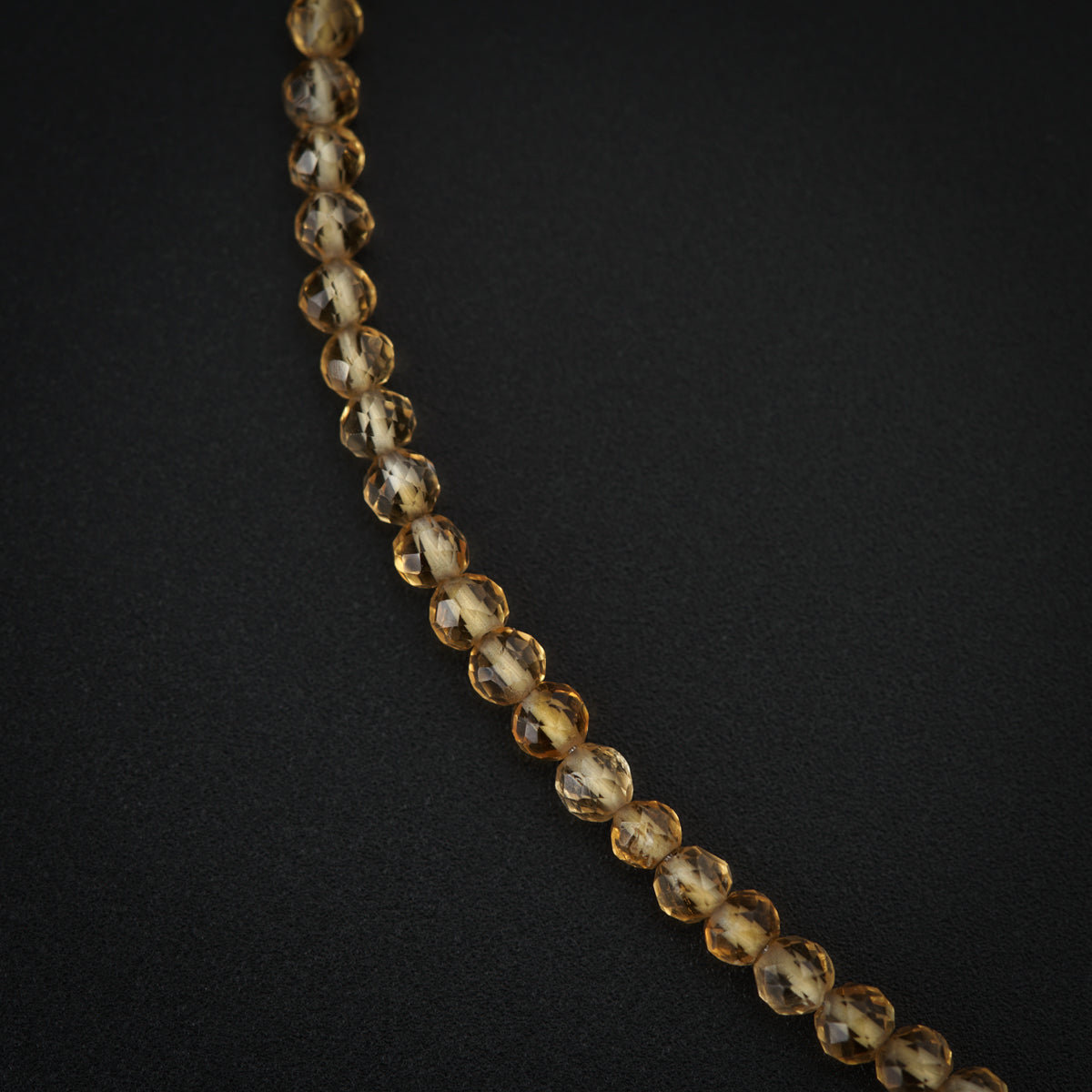 Citrine Silver Paul Anklet