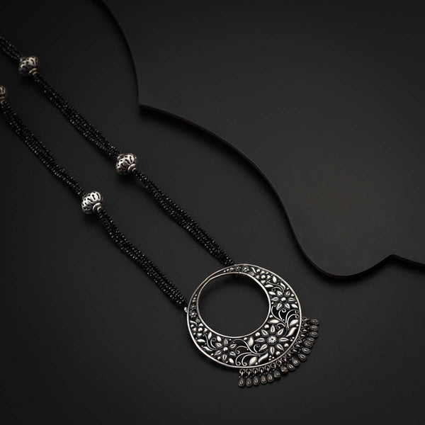 Silver Chandbali Necklace