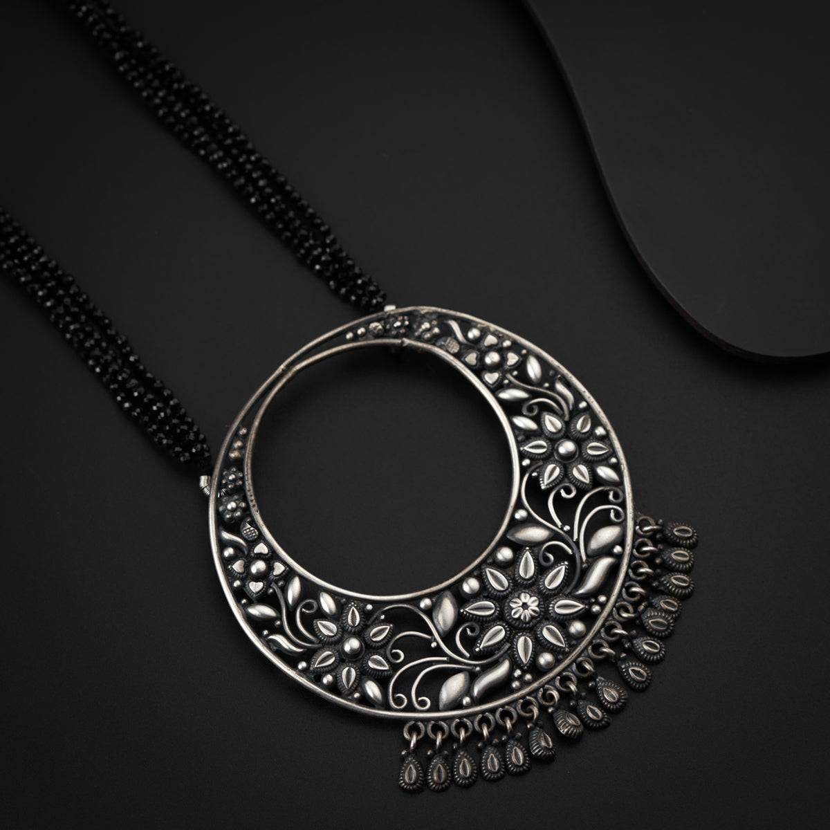 Silver Chandbali Necklace