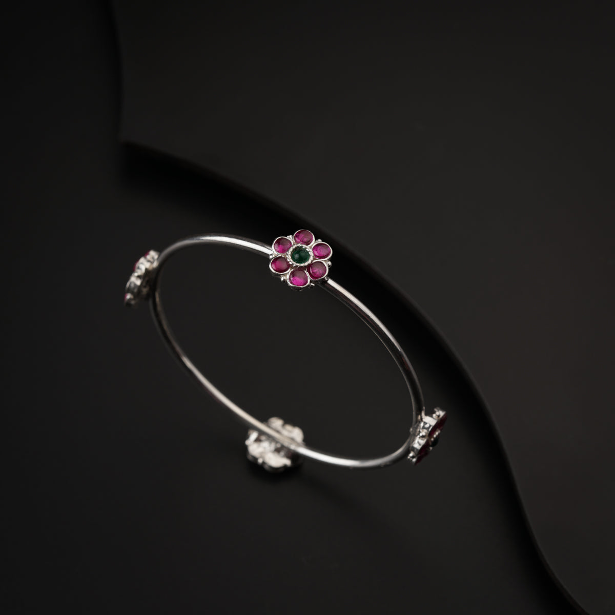 Pink Flower Bangle