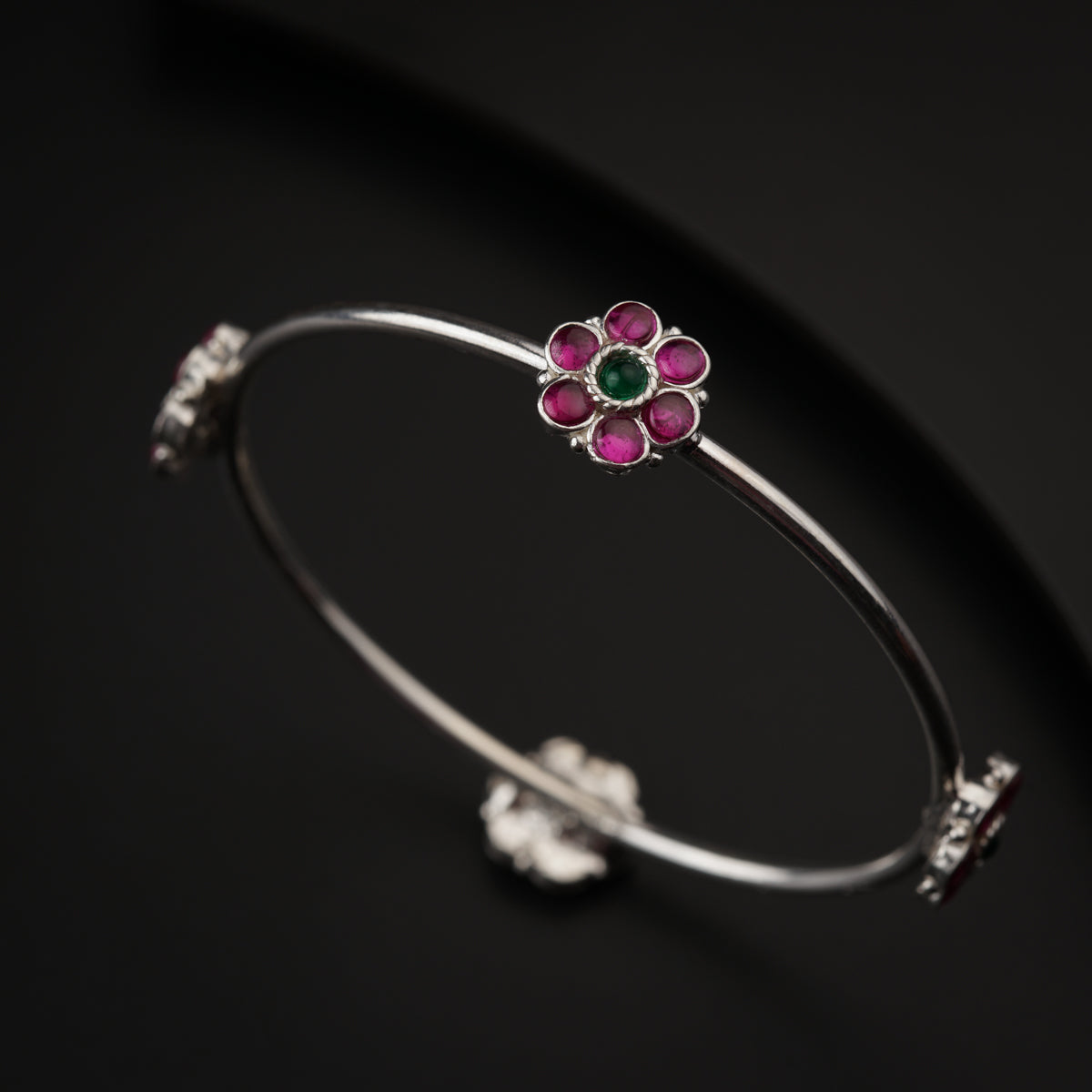 Pink Flower Bangle