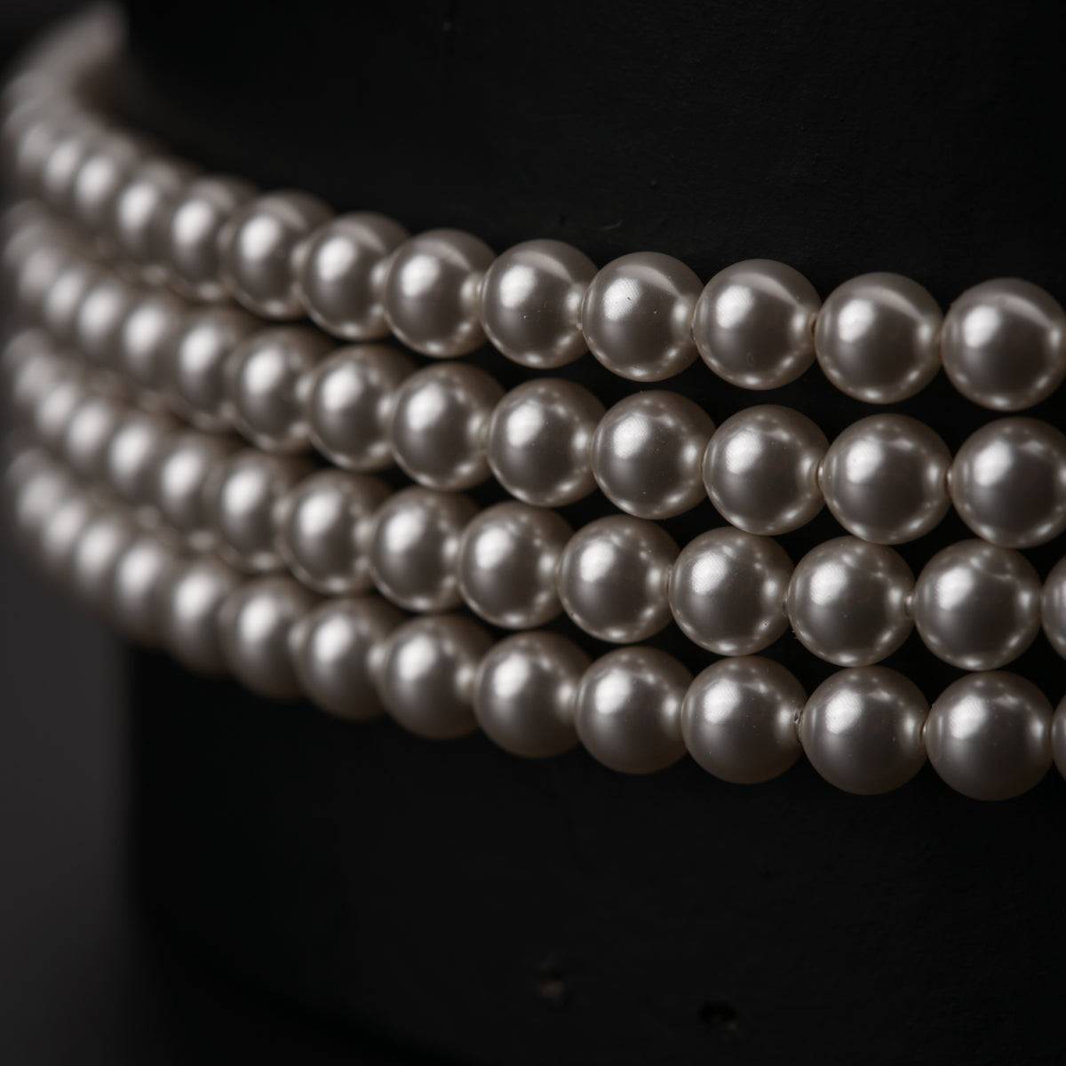 Four Layer Pearl Choker