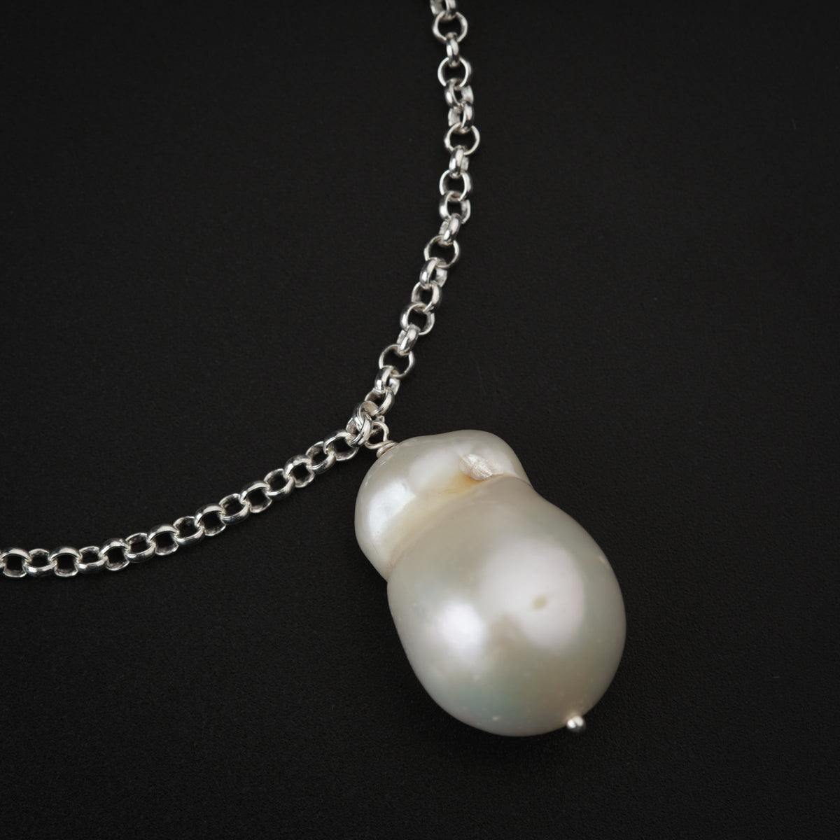 Baroque Pearls Silver Necklace