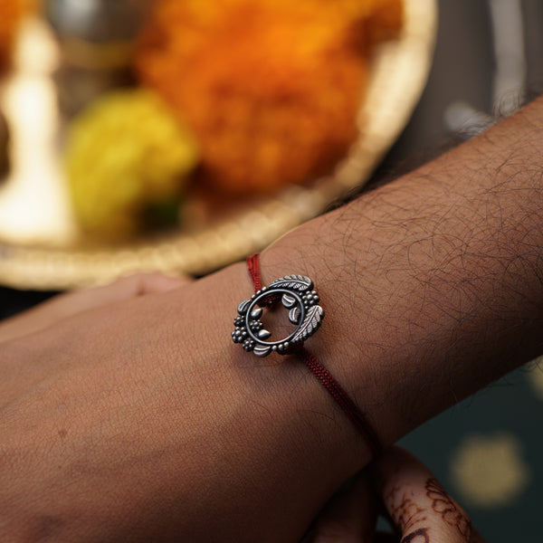Handcrafted Silver Rakhi/Pendant