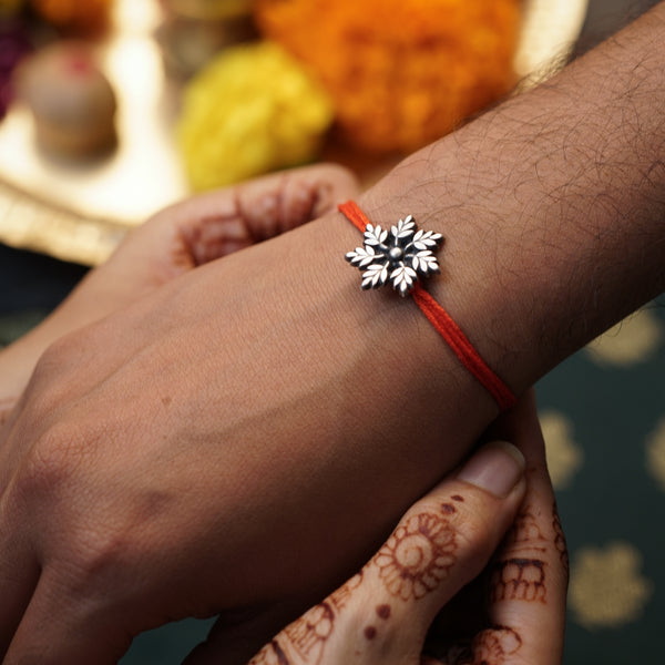 Handcrafted Silver Rakhi/Pendant