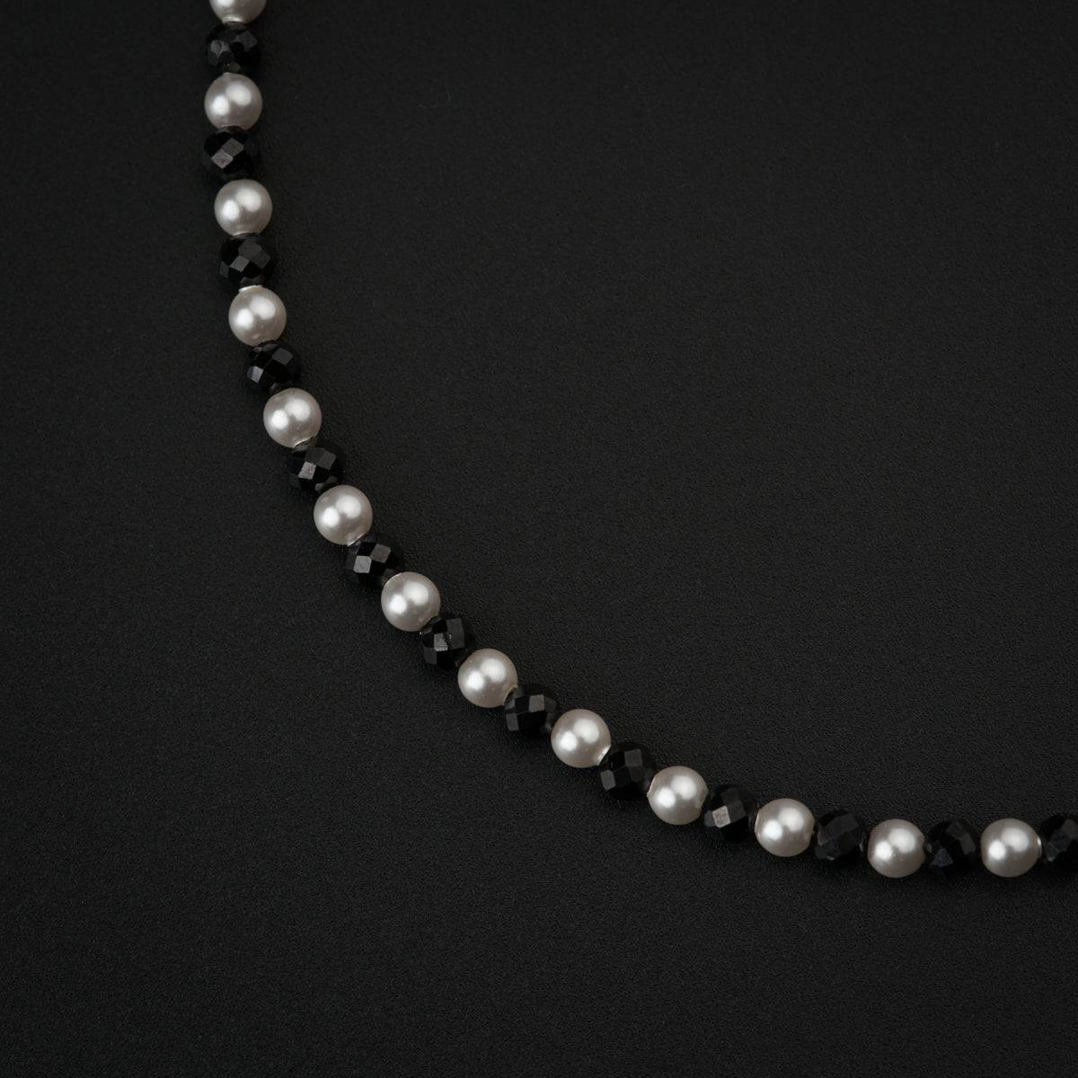 Pearls and Black Spinel Anklet