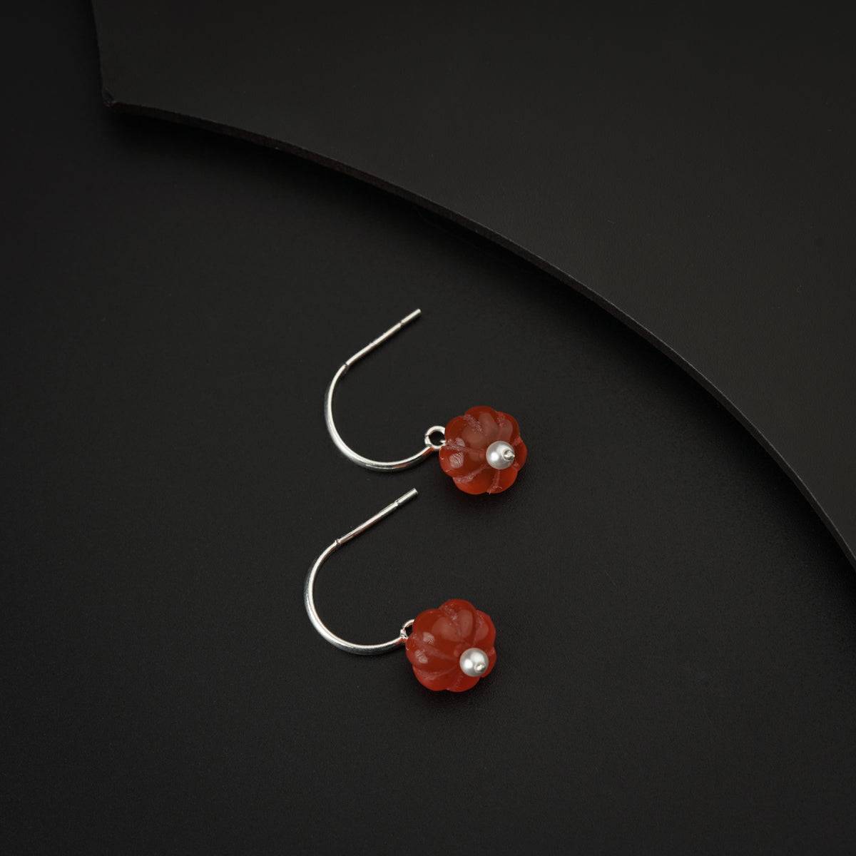 Carnelian Silver Earring