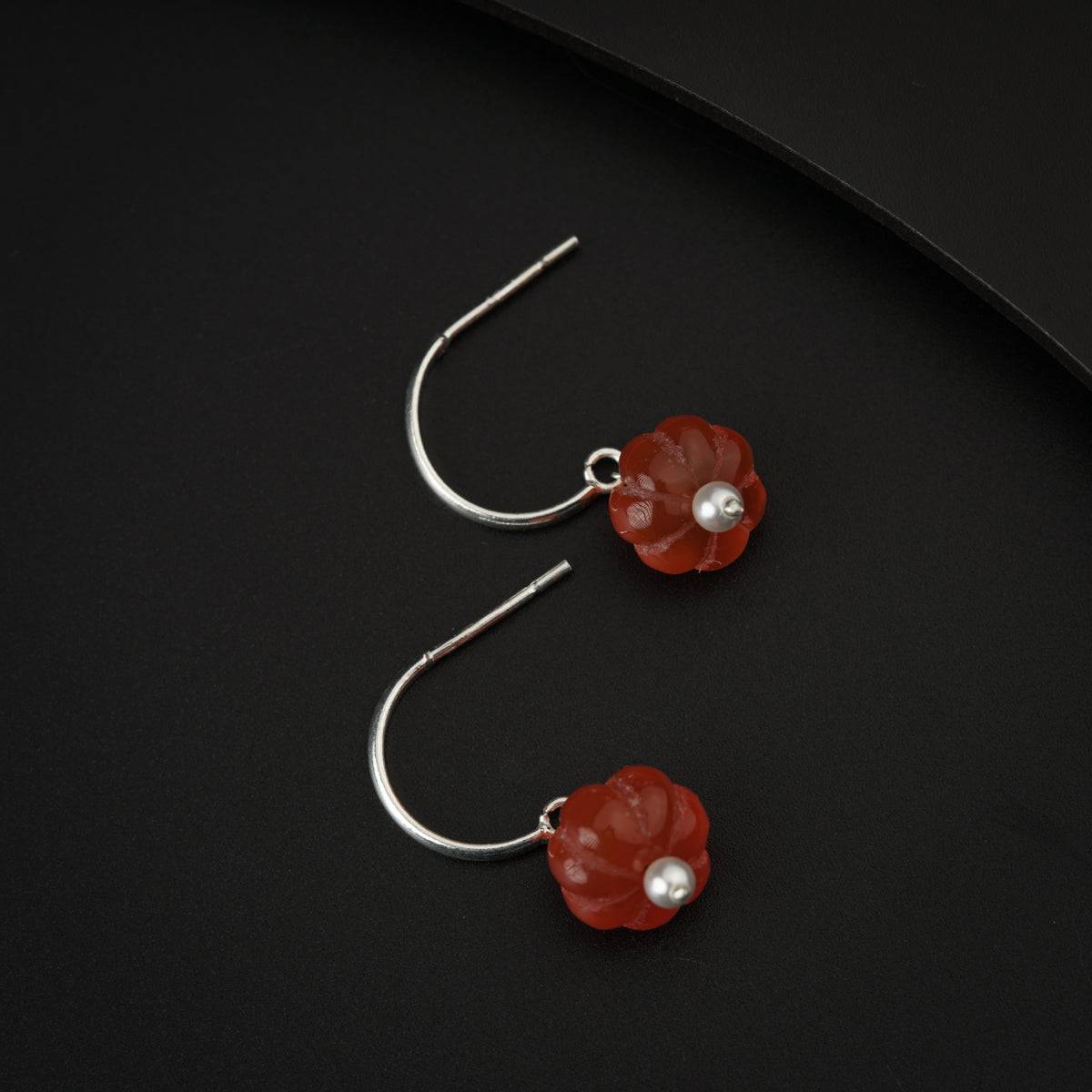 Carnelian Silver Earring