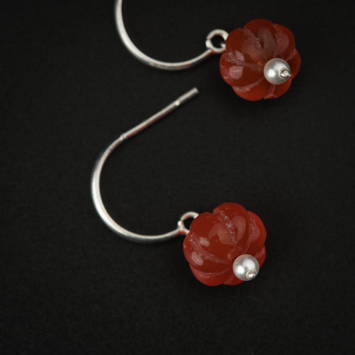 Carnelian Silver Earring