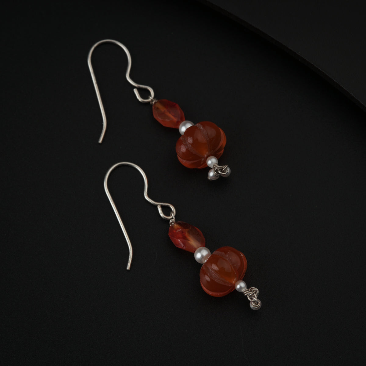 Carnelian Silver Earring