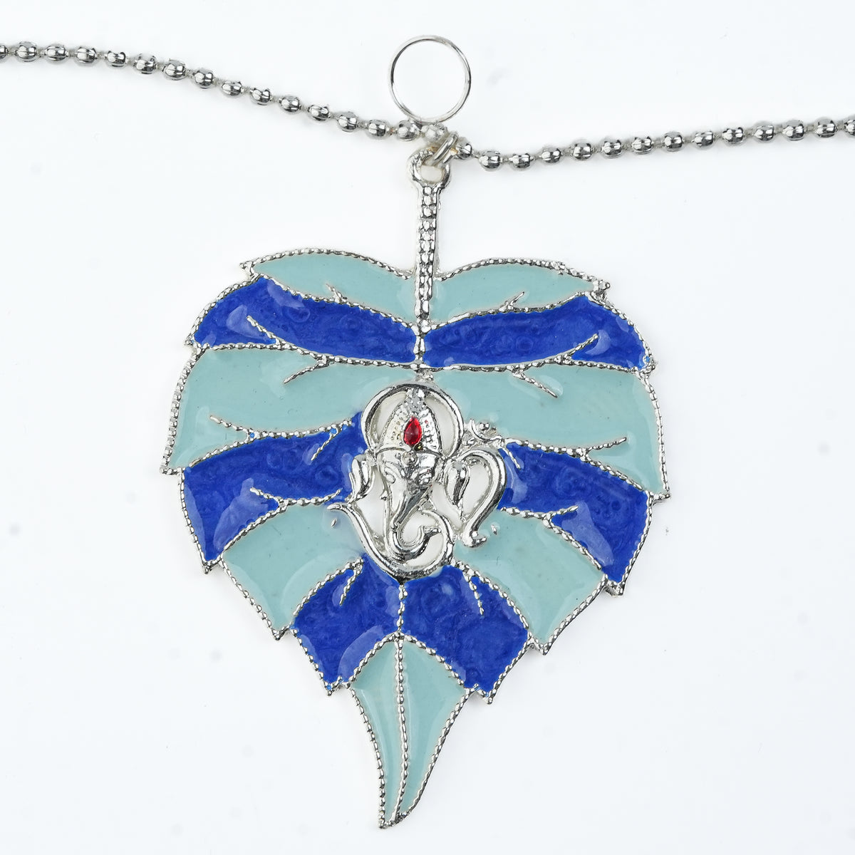 Silver Plated Evil Eye Toran with Enamel