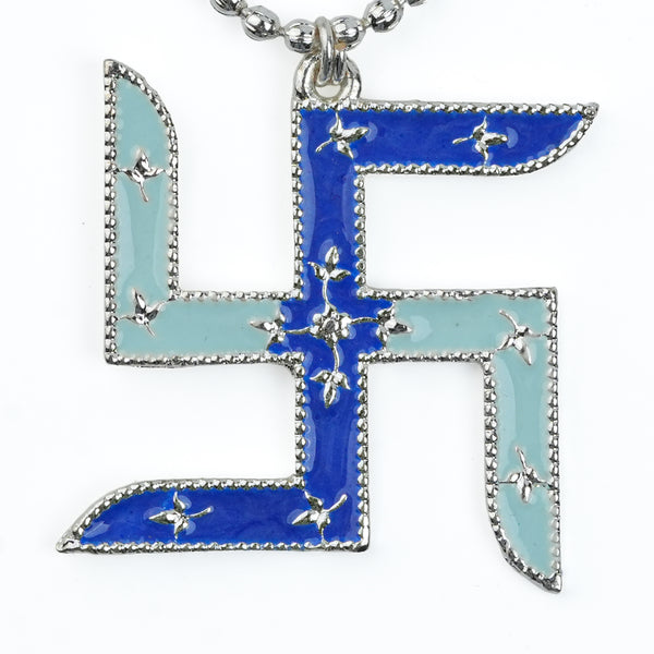 Silver Plated Evil Eye Toran with Enamel