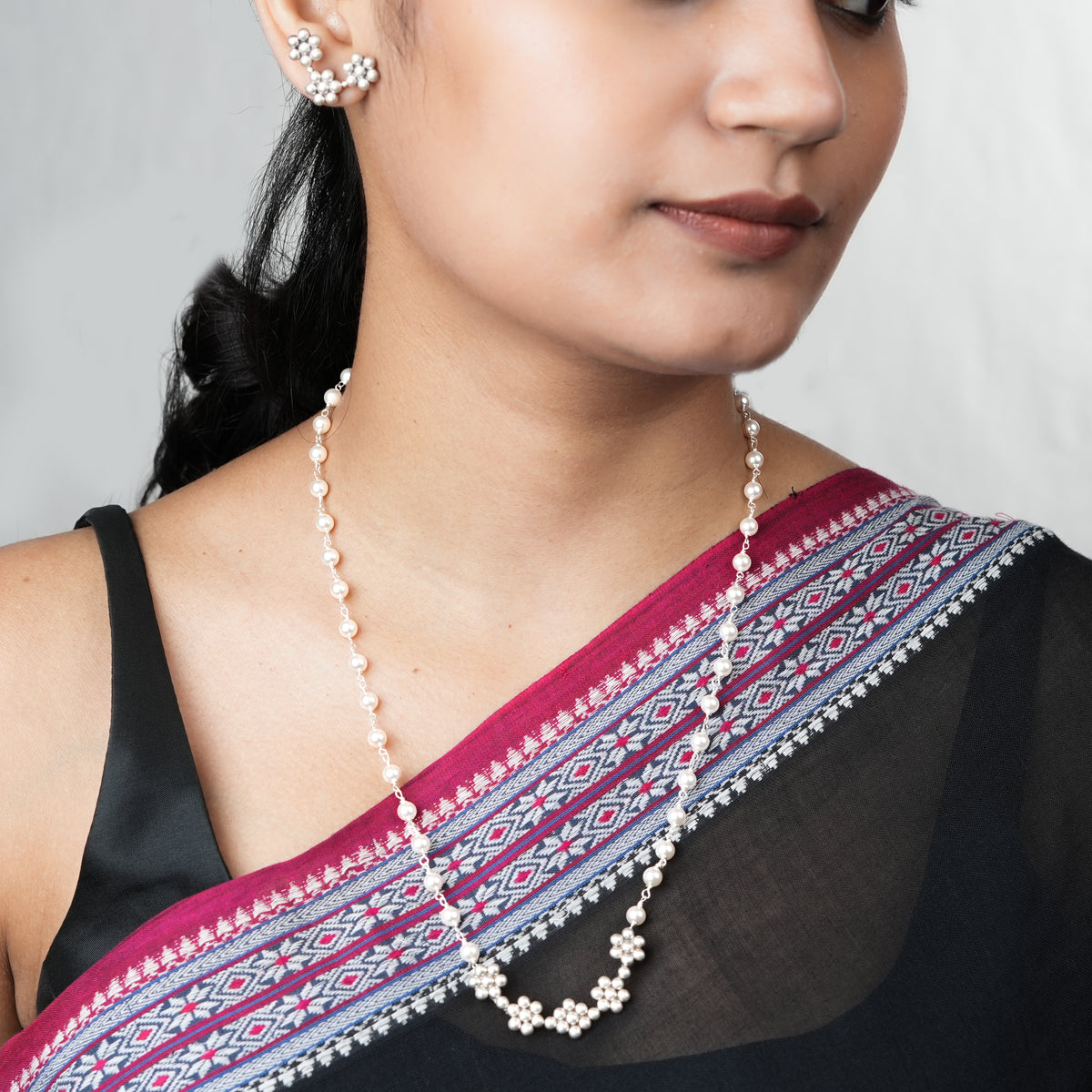 Kudi Pearl Ganthan Set | 92.5 Silver