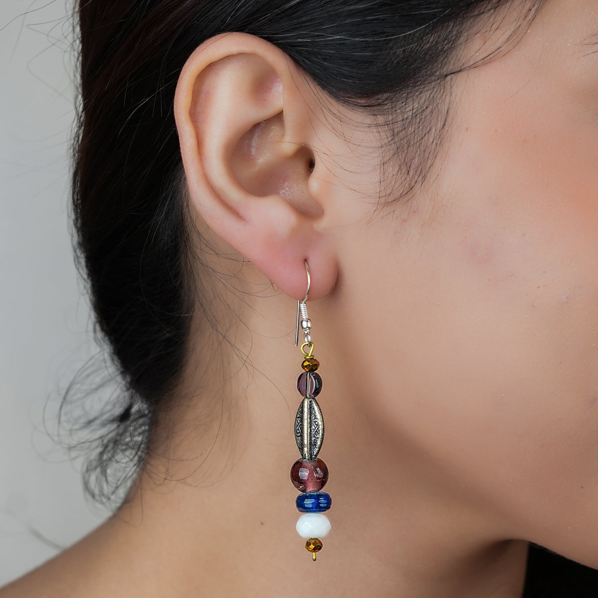 Multicolour Glass Bead Earrings