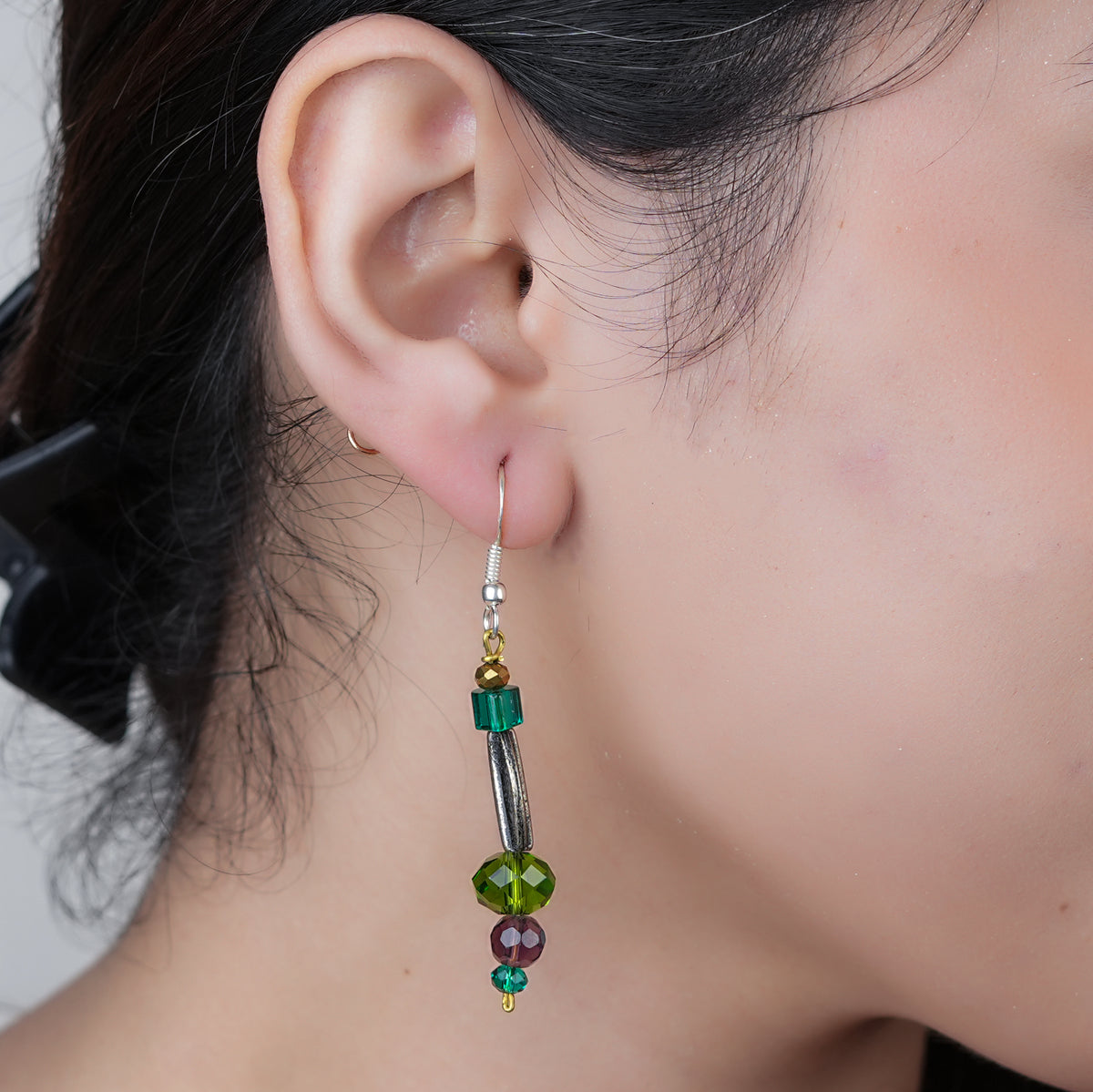 Multicolour Glass Bead Earrings
