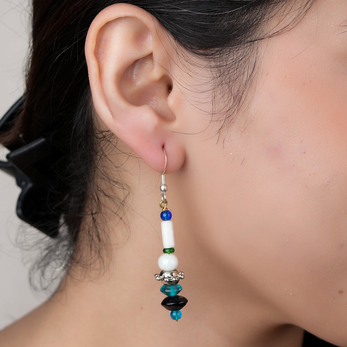 Multicolour Glass Bead Earrings