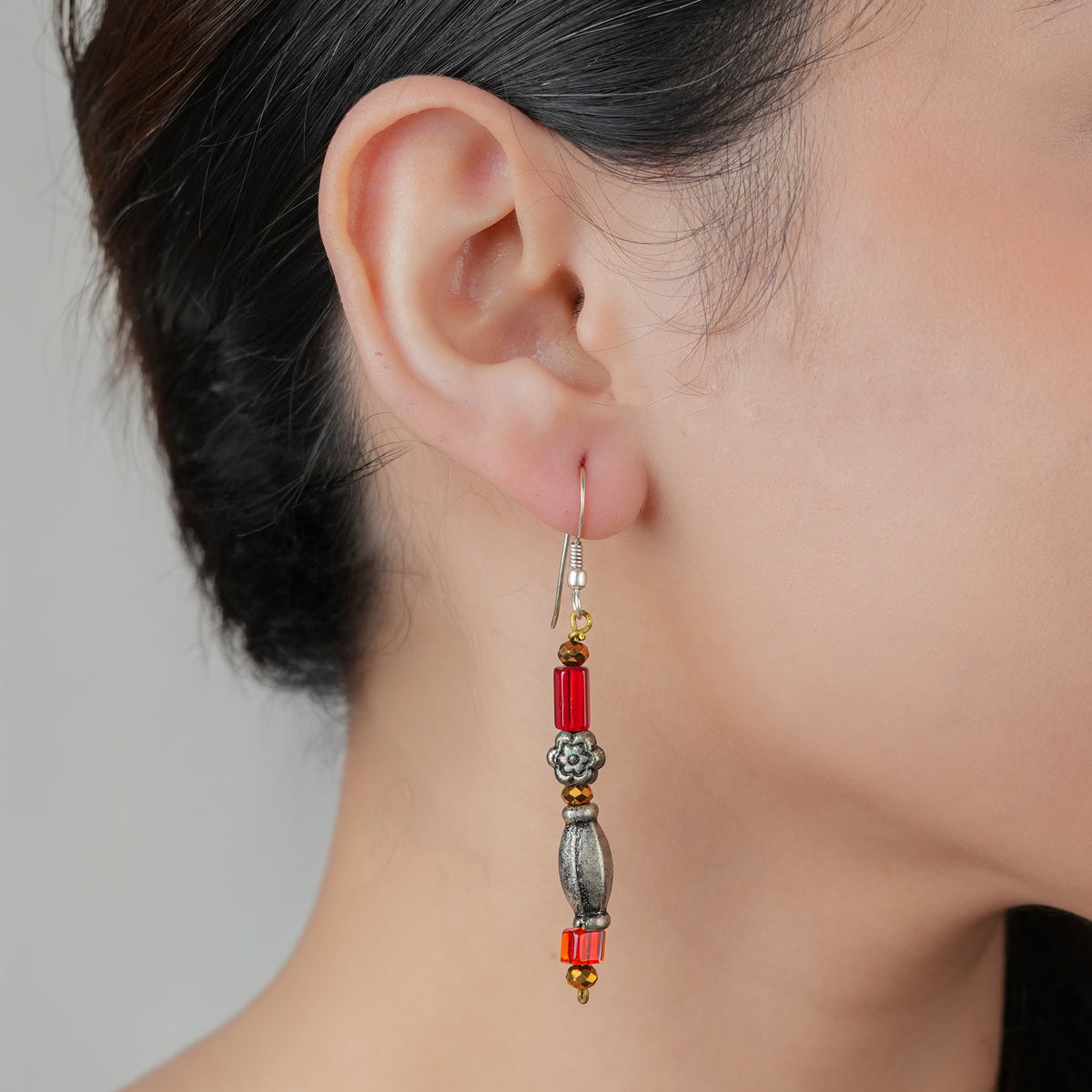 Multicolour Glass Bead Earrings