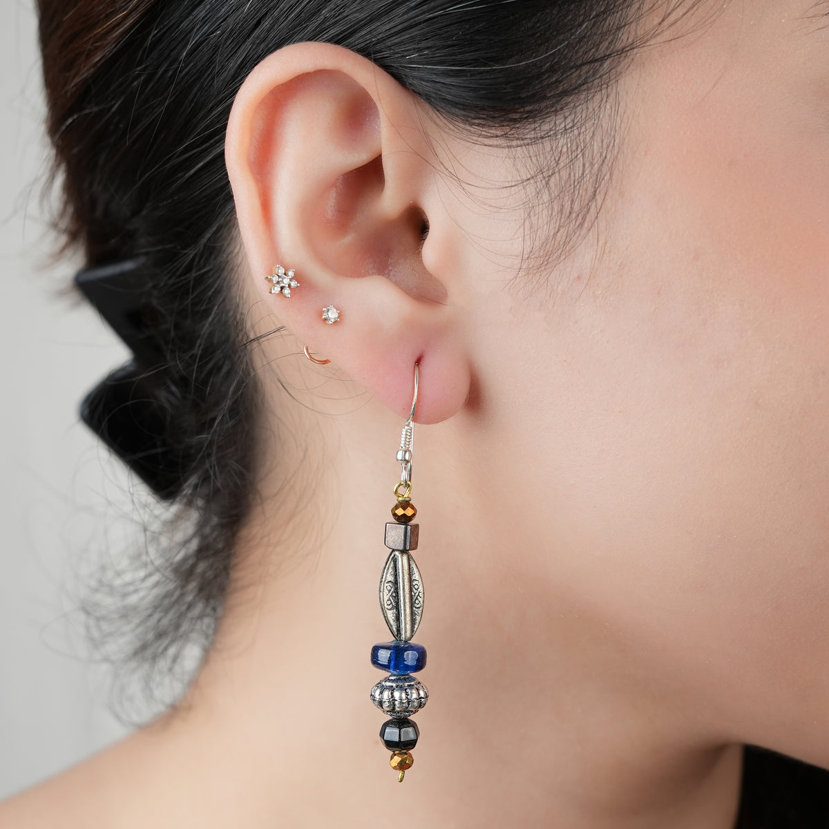 Multicolour Glass Bead Earrings